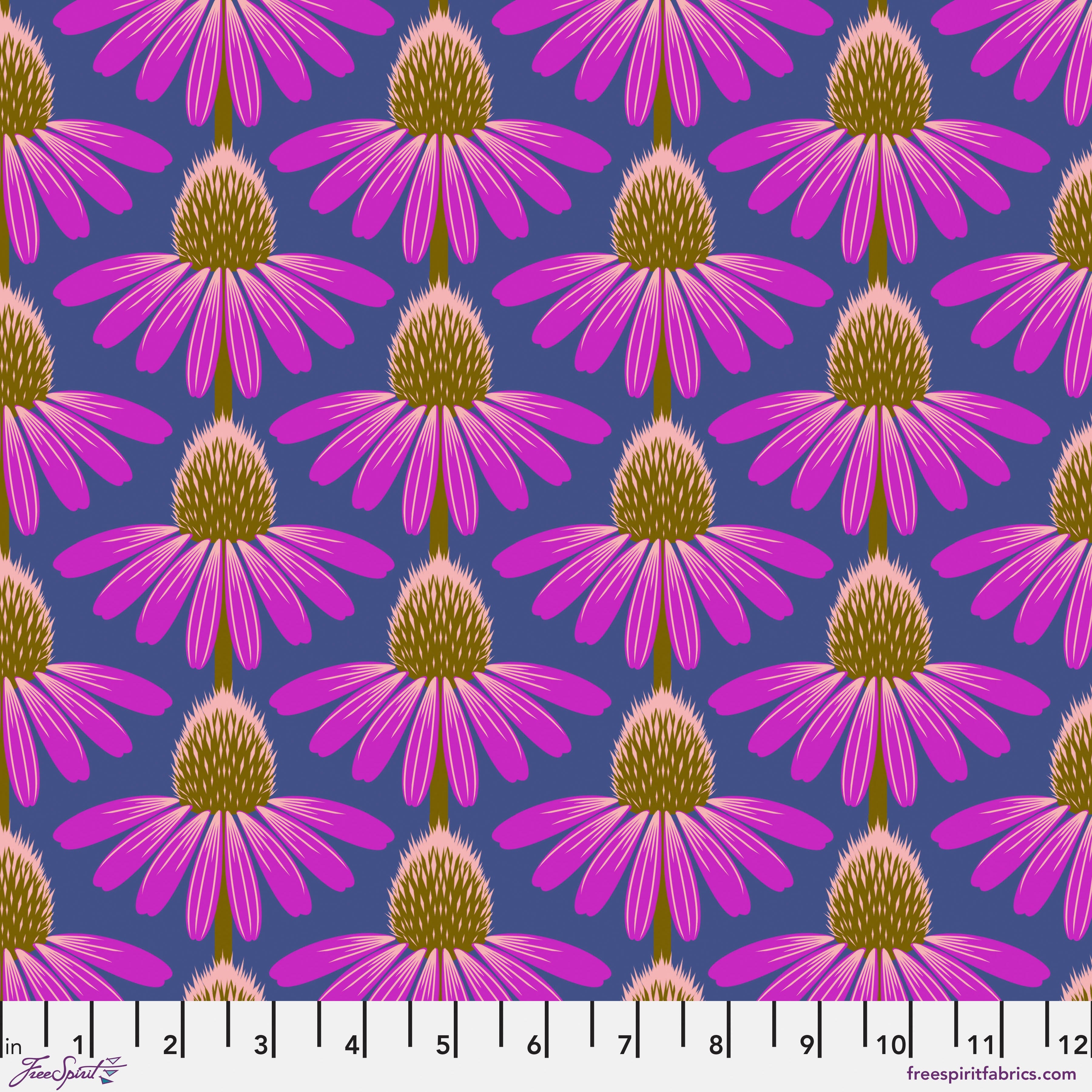 Love Always, AM | Echinacea 2.5" Precut Strips by Anna Maria for Free Spirit | 40pcs