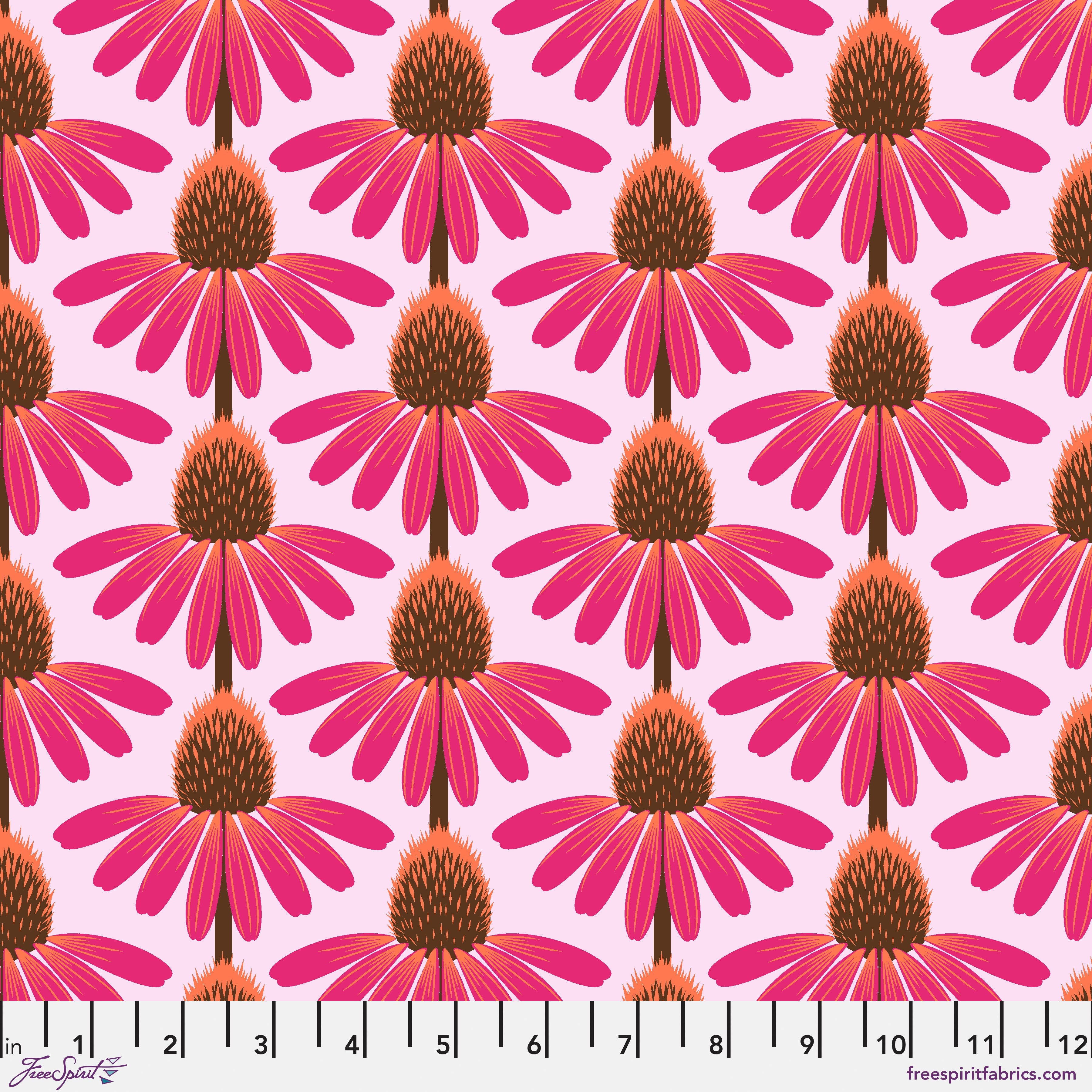 Love Always, AM | Echinacea 2.5" Precut Strips by Anna Maria for Free Spirit | 40pcs