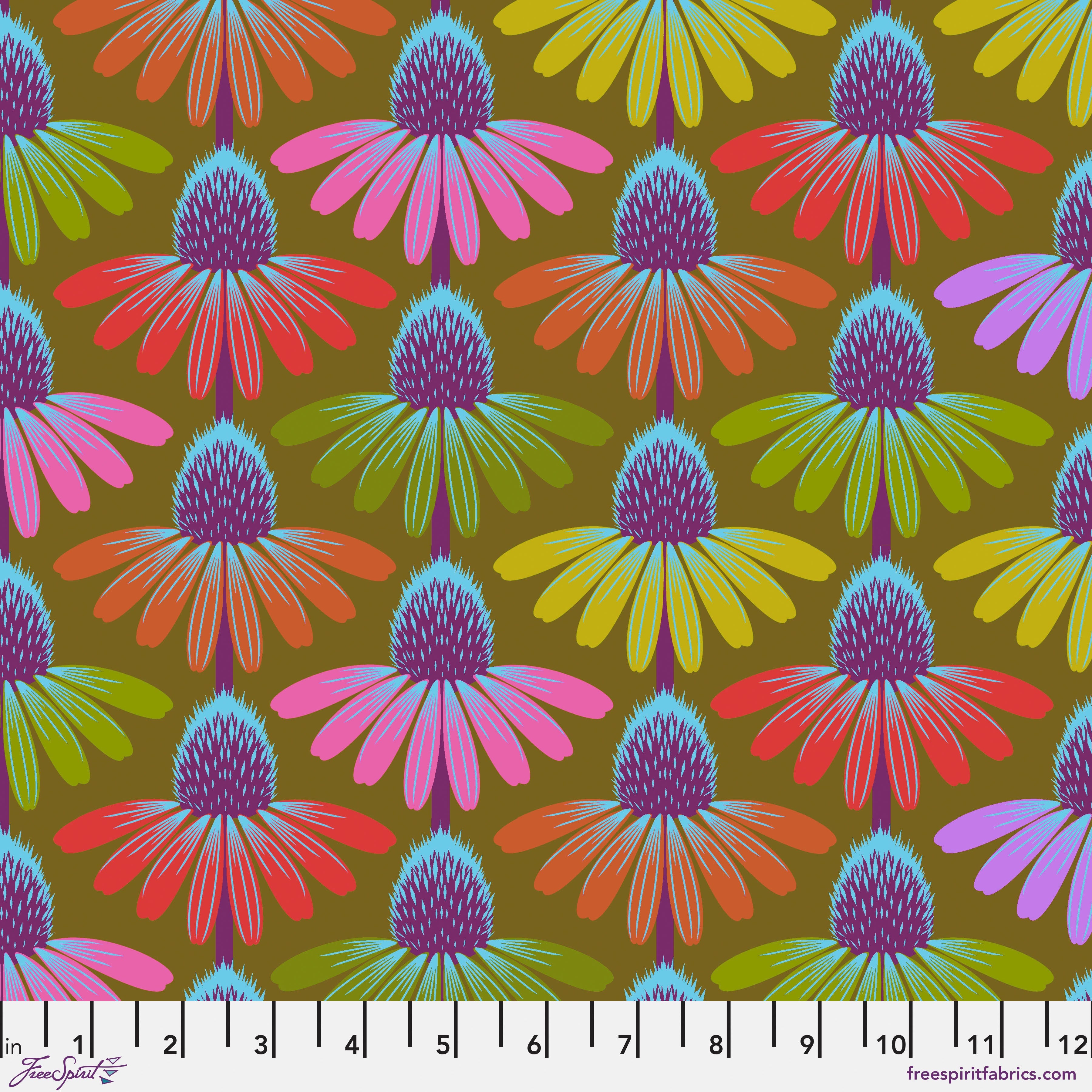Love Always, AM | Echinacea 2.5" Precut Strips by Anna Maria for Free Spirit | 40pcs