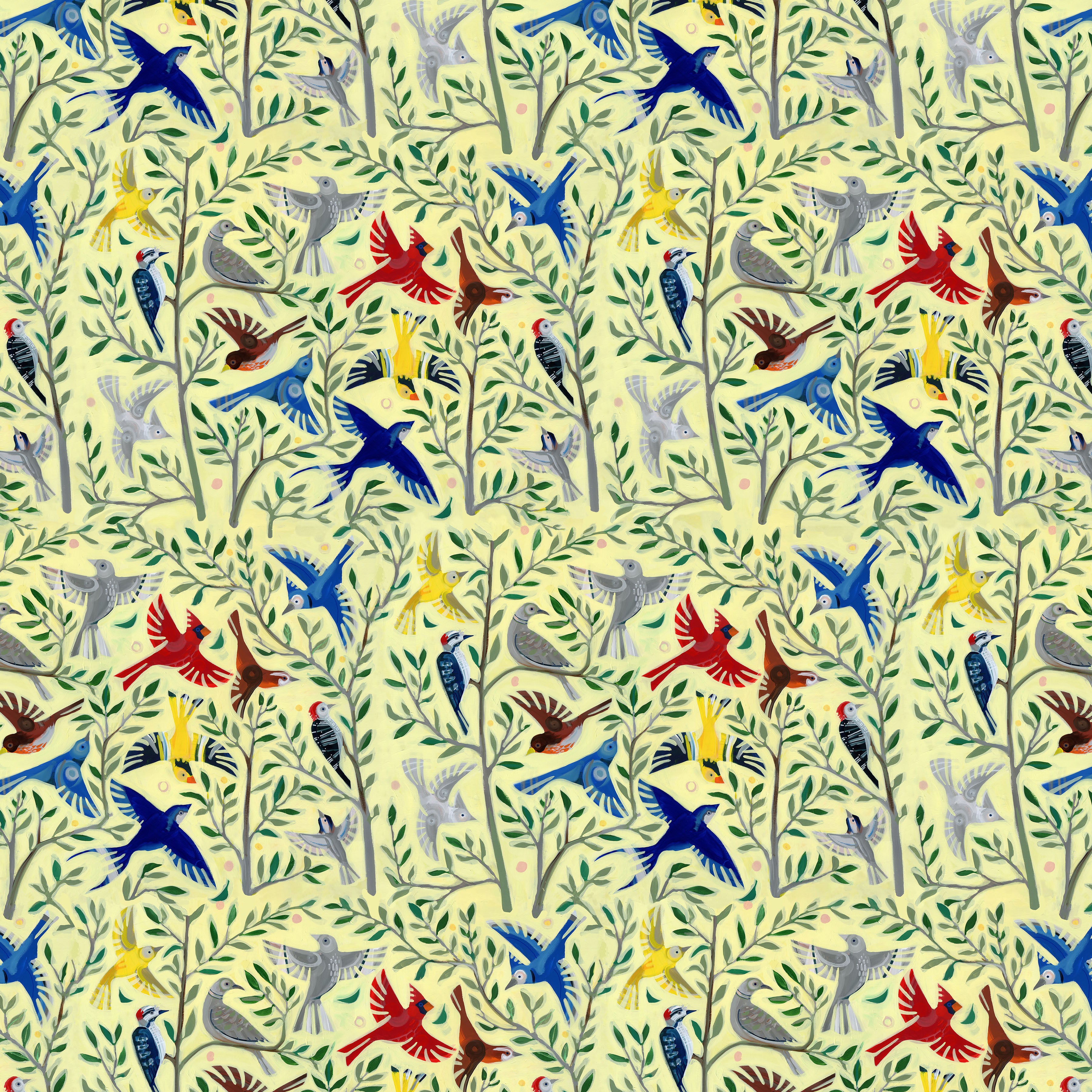 Backyard Wonder | Songbird Symphony - Yellow by Adam Trest for FreeSpirit | PWAT007.YELLOW