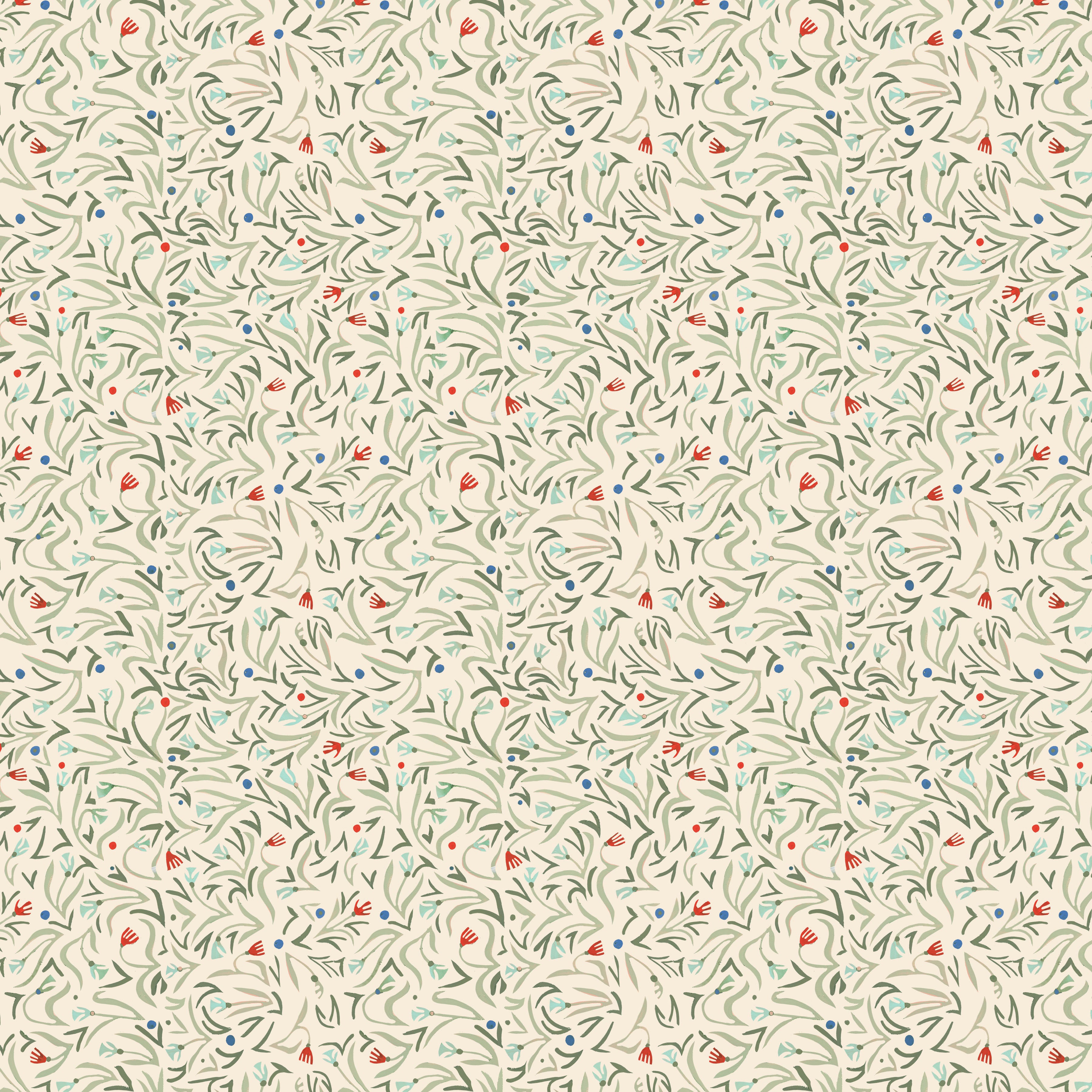 Backyard Wonder | Field of Flowers - Cream by Adam Trest for FreeSpirit | PWAT011.CREAM