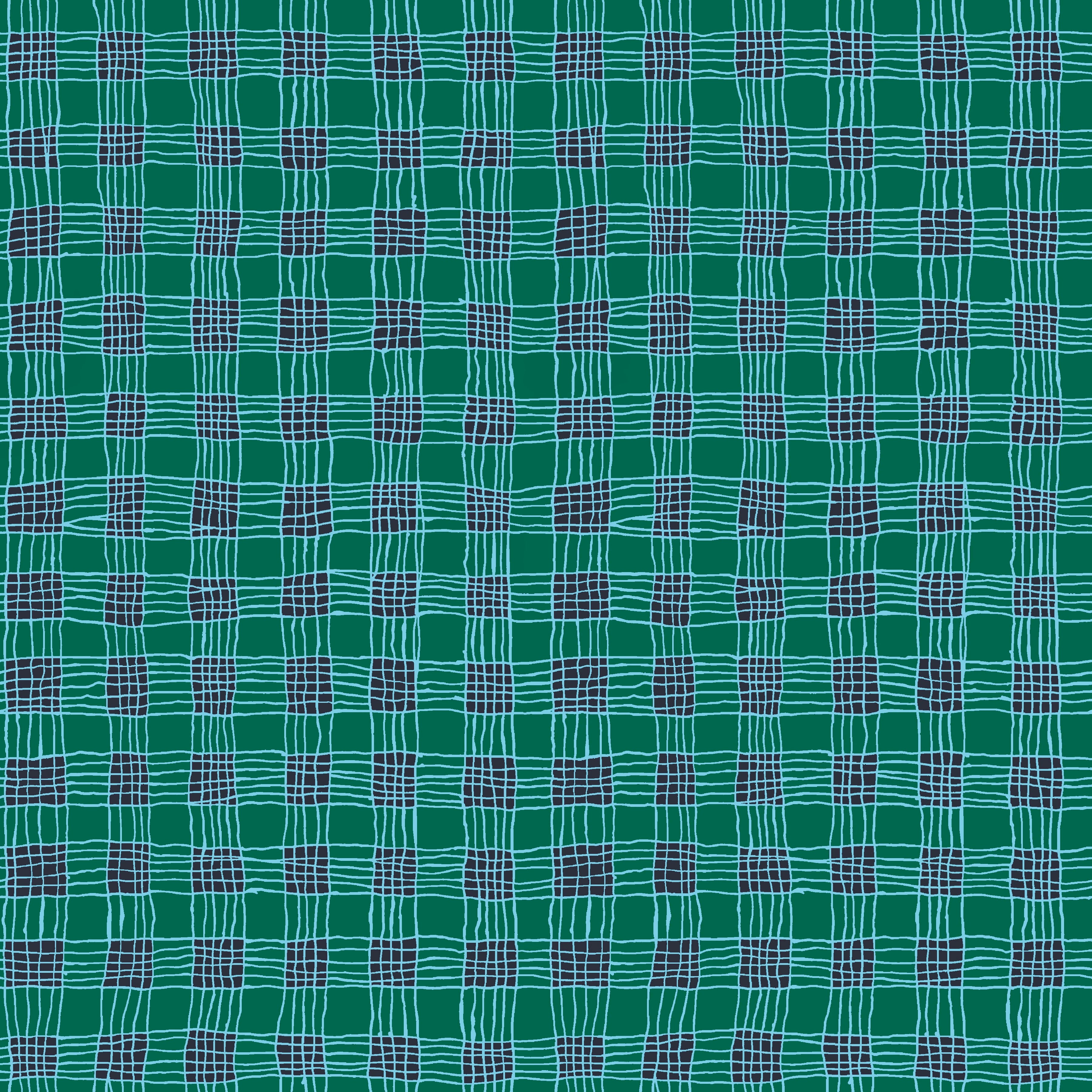 February 2025 | Gingham - Aqua by Kaffe Fassett Collective for Free Spirit | PWBM089.AQUA