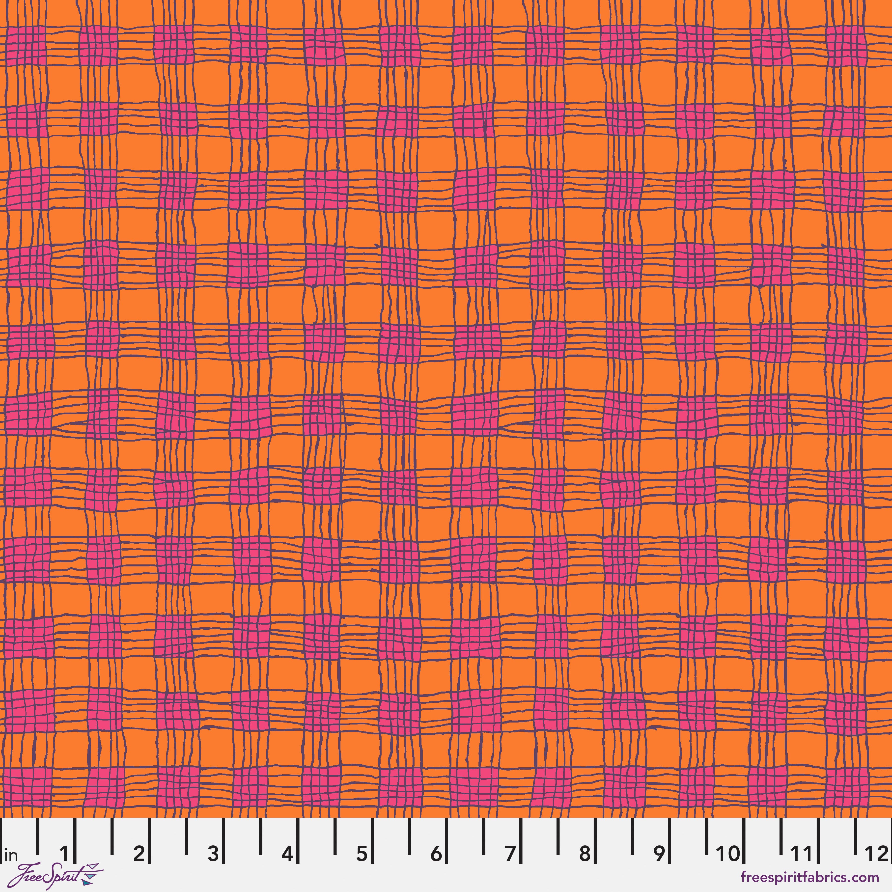 February 2025 | Gingham - Coral by Kaffe Fassett Collective for Free Spirit | PWBM089.CORAL