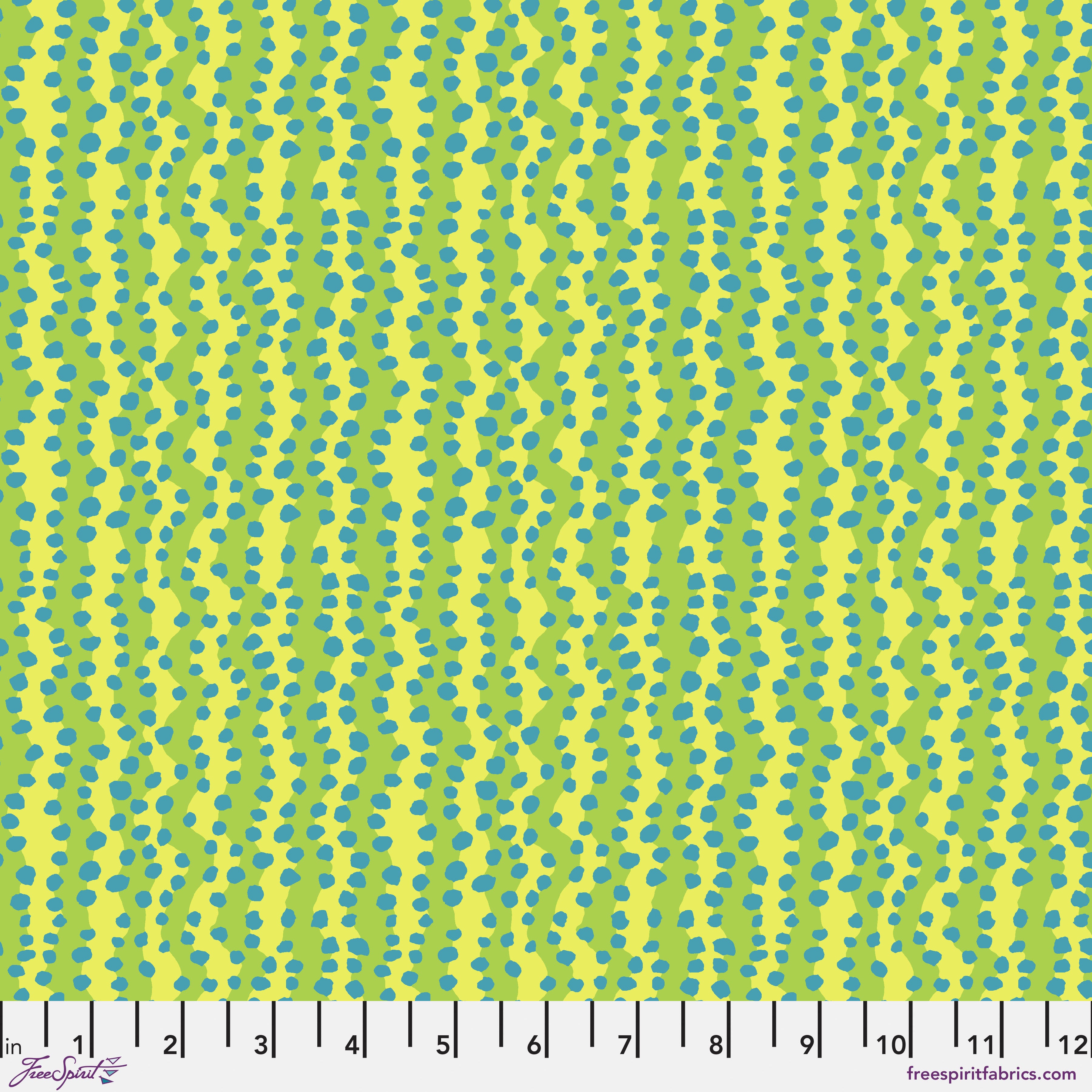 February 2025 | Small Bubble Stripe - Yellow by Kaffe Fassett Collective for Free Spirit | PWBM097.YELLOW