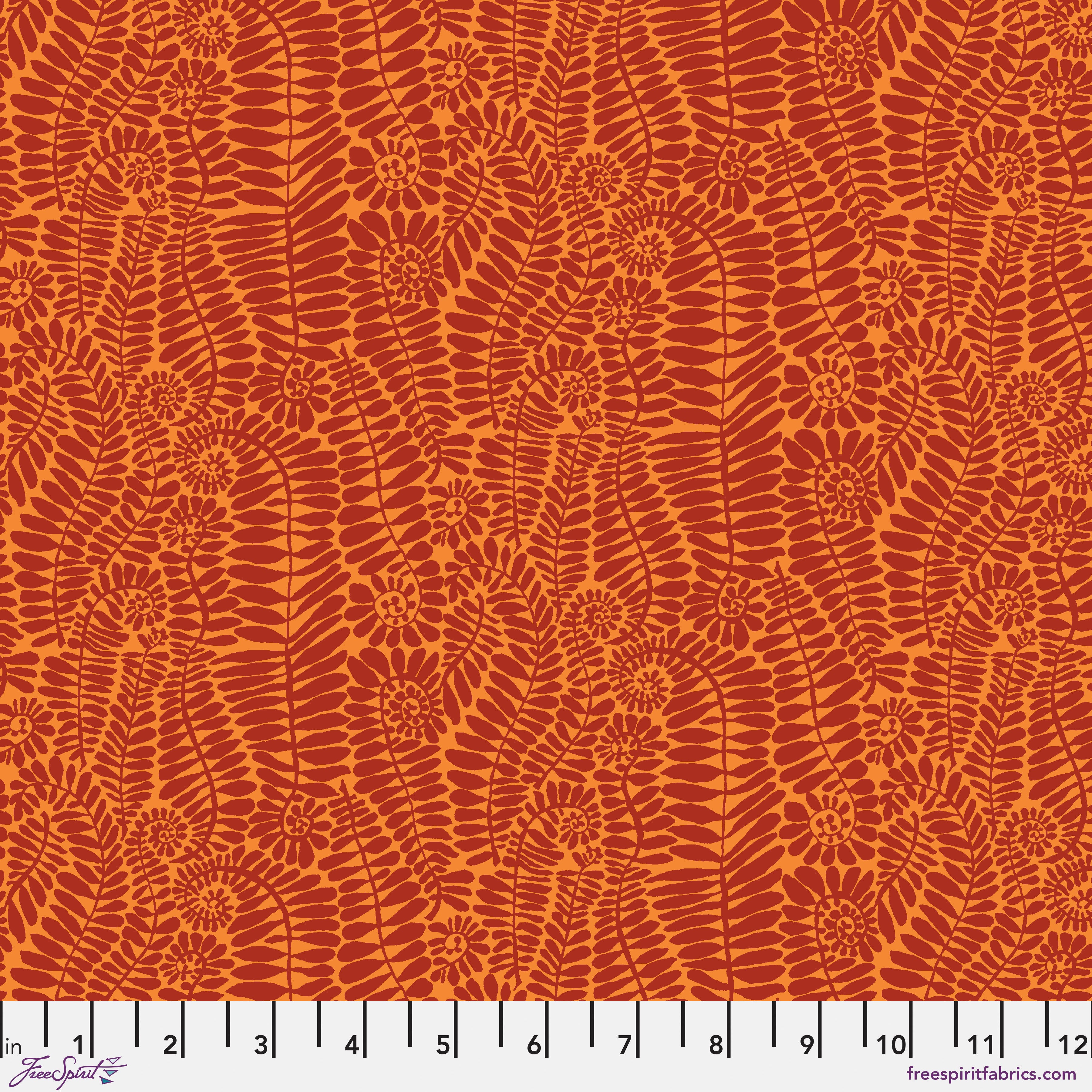 February 2025 | Small Fronds - Melon by Kaffe Fassett Collective for Free Spirit | PWBM098.MELON