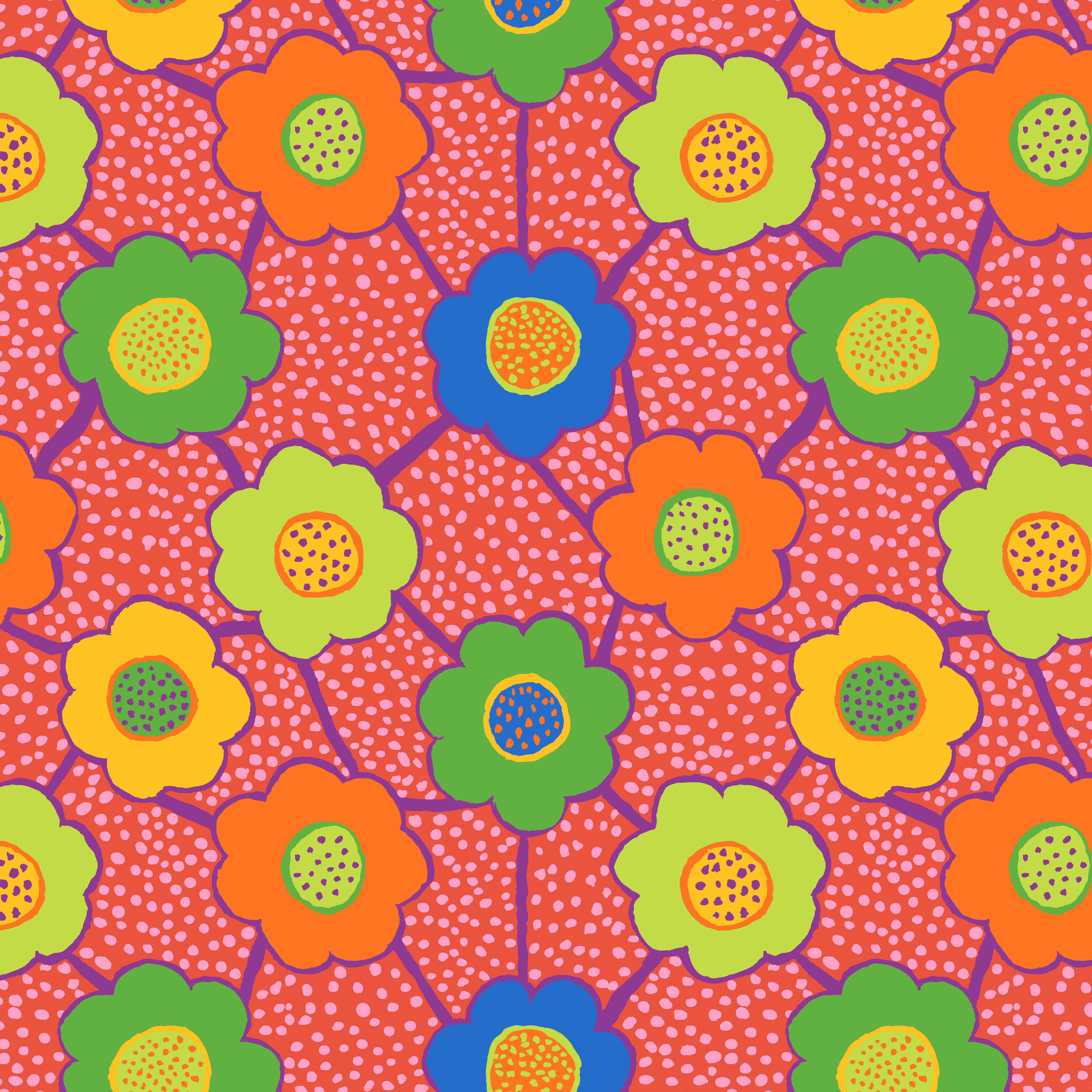 August 2025 | Floral Connections - Red by Kaffe Fassett Collective for FreeSpirit | PWBM099.RED