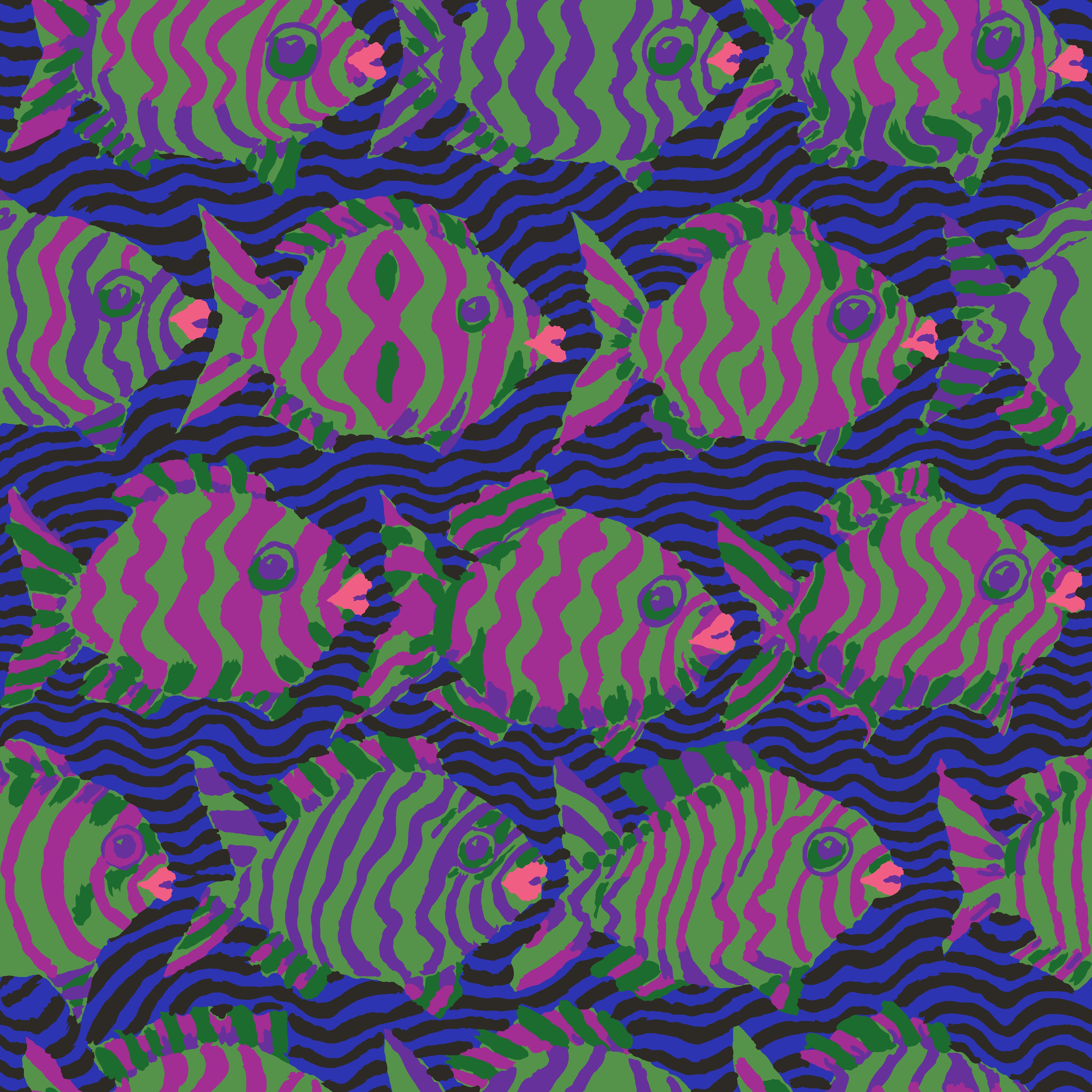 August 2025 | Minnows - Blue by Kaffe Fassett Collective for FreeSpirit | PWBM100.BLUE