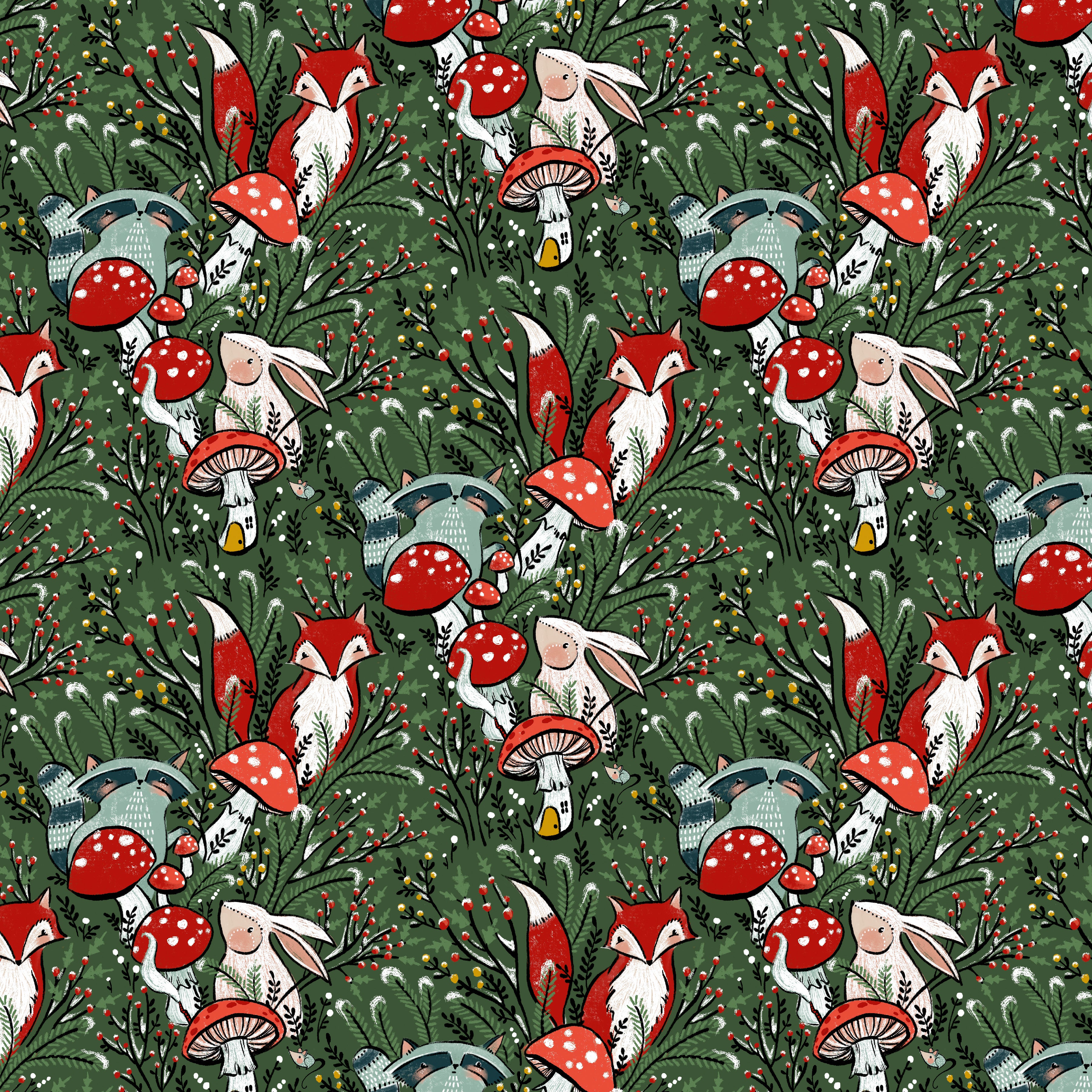 Enchanted Forest | In the Thick of It - Evergreen by Cori Dantini for Free Spirit | PWCD071.XEVERGREEN