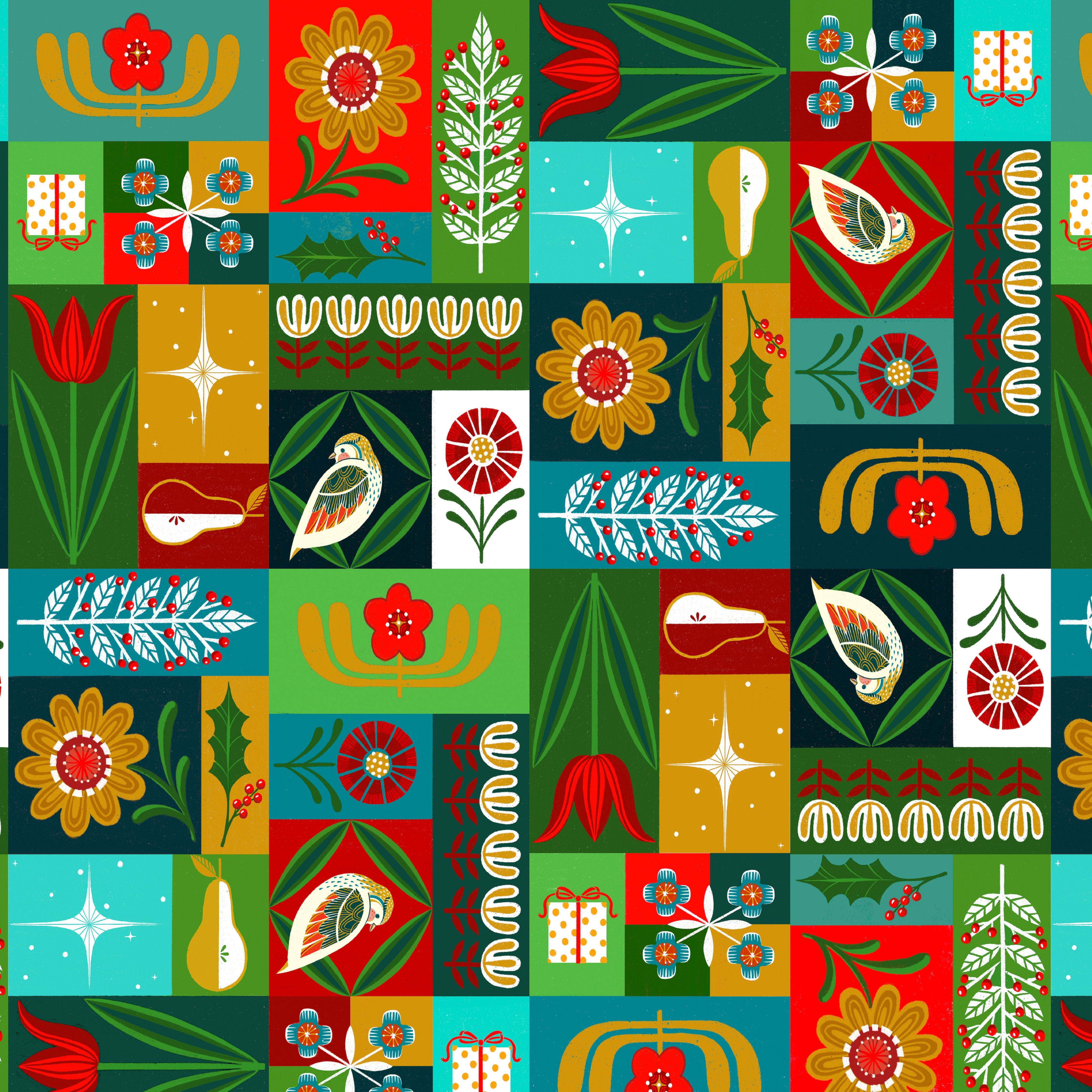 12 Days of Christmas | True Love Gave to Me - Multi by Cori Dantini for FreeSpirit | PWCD131.XMULTI