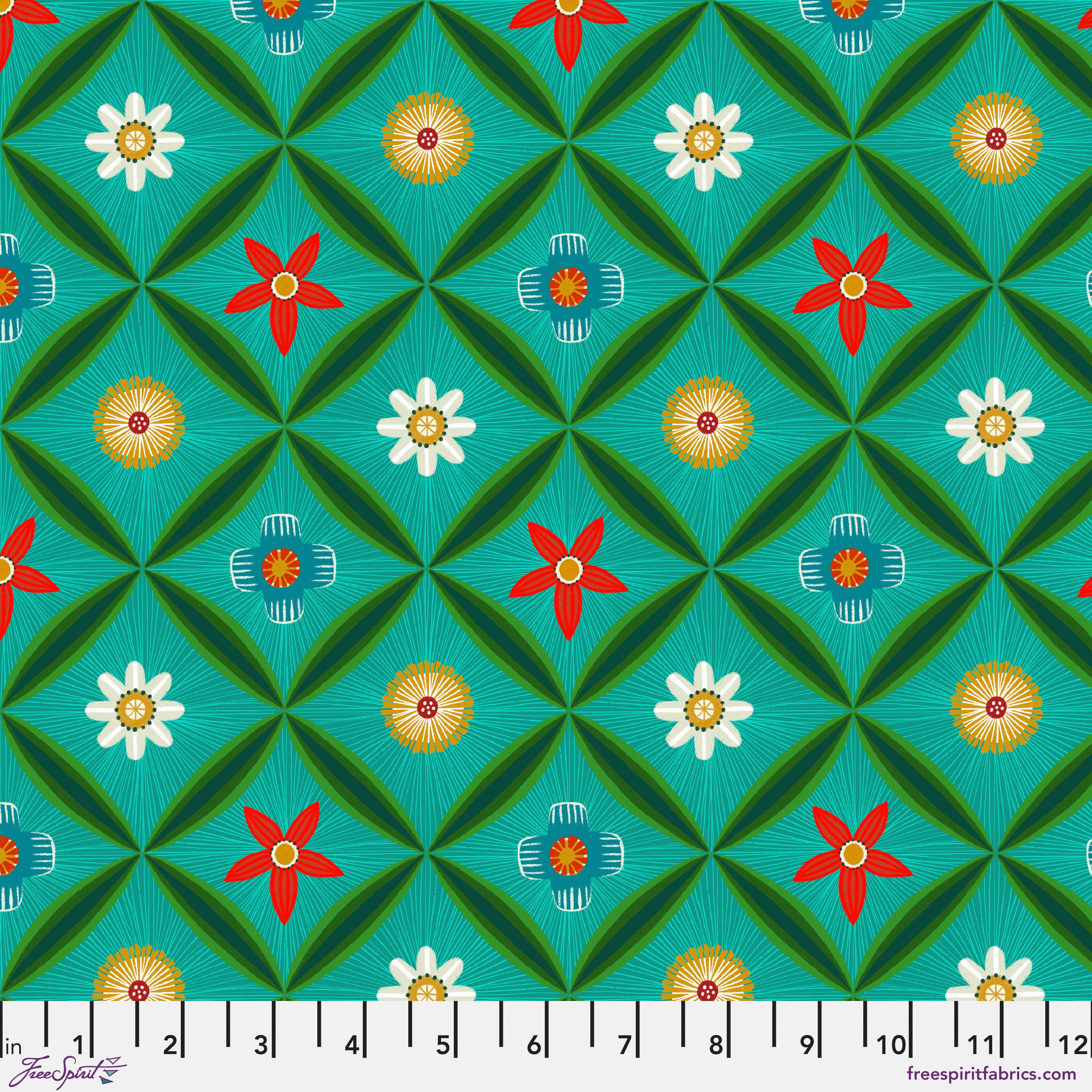 12 Days of Christmas | Meadow Daydreams - Jade by Cori Dantini for FreeSpirit | PWCD134.XJADE