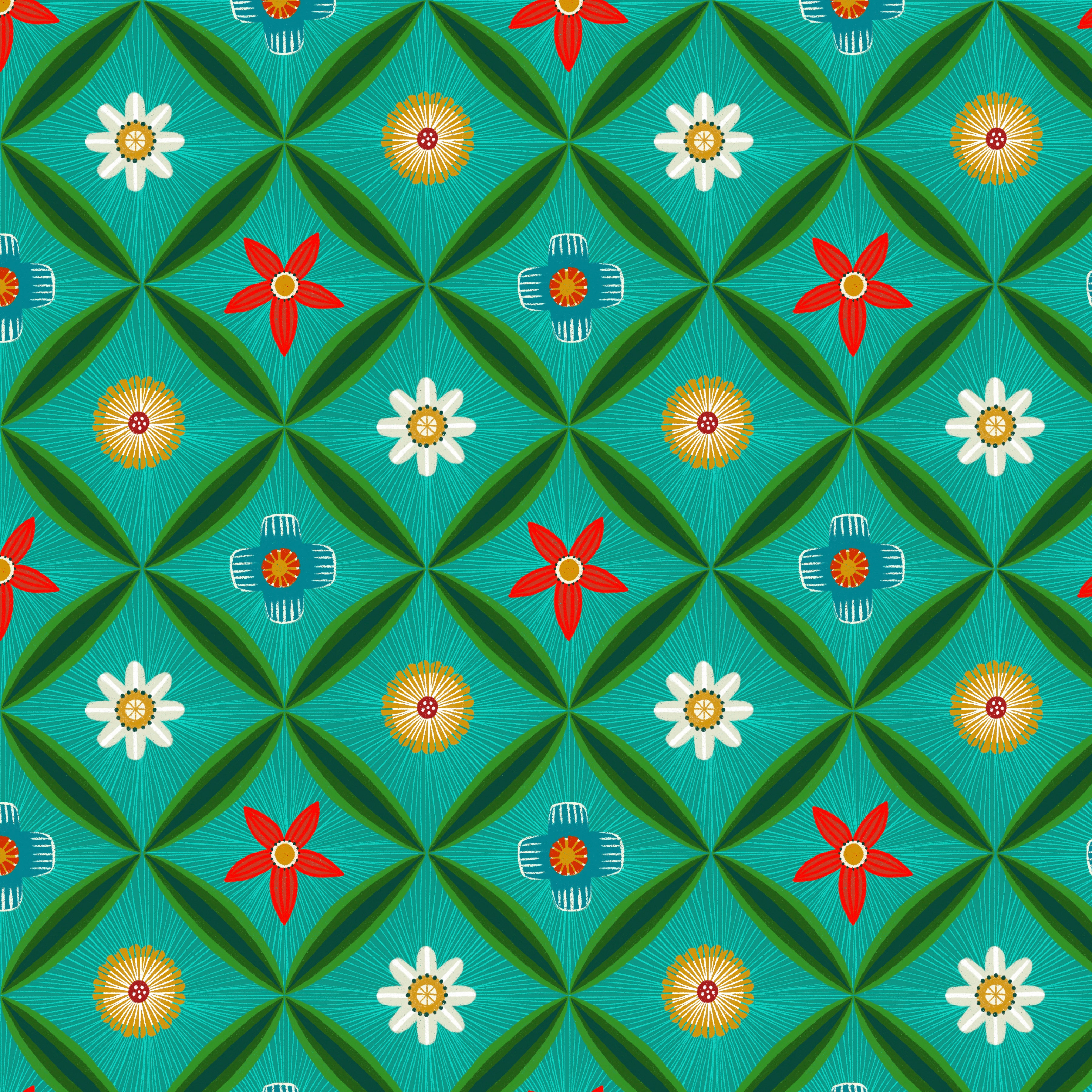 12 Days of Christmas | Meadow Daydreams - Jade by Cori Dantini for FreeSpirit | PWCD134.XJADE