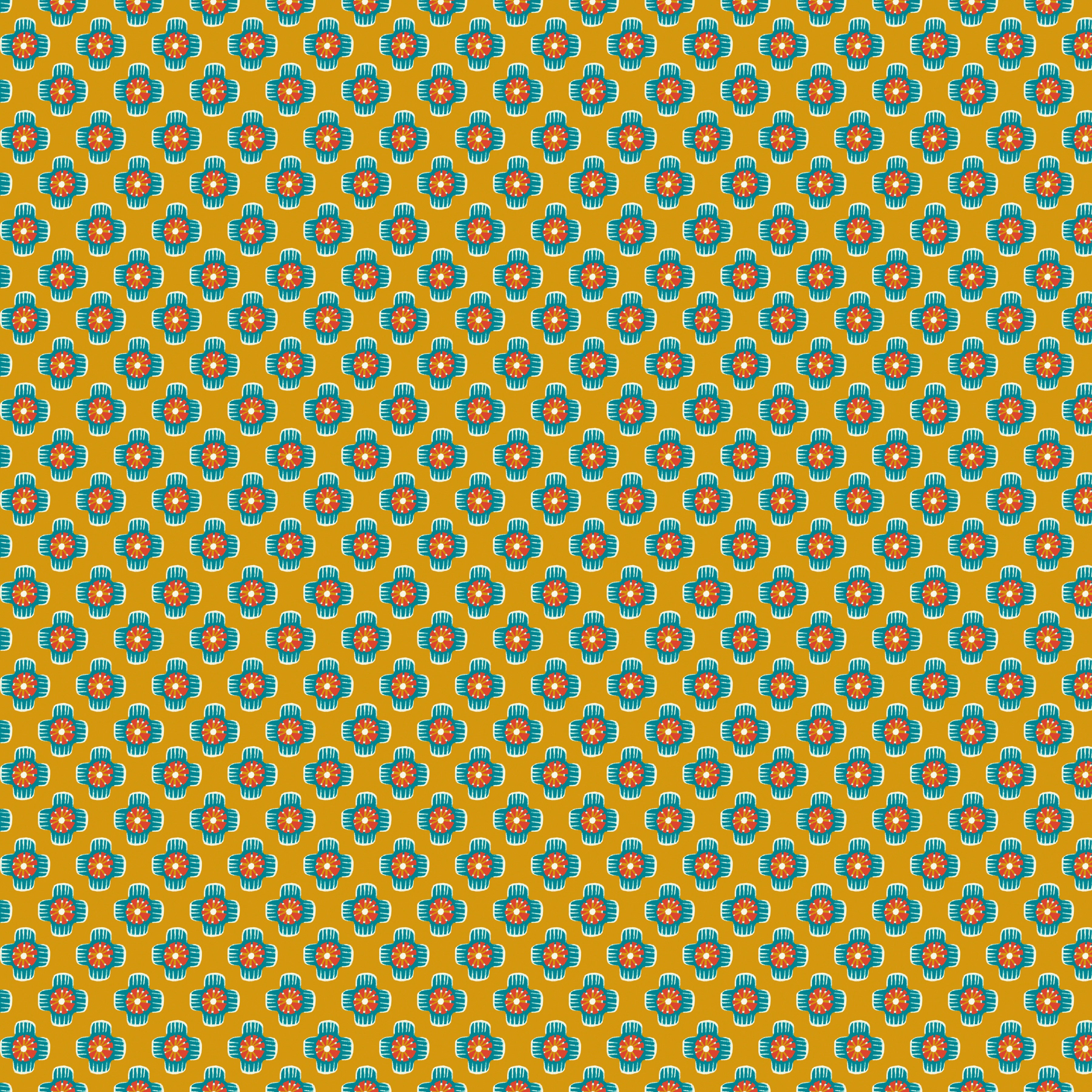 12 Days of Christmas | Bluebells - Gold by Cori Dantini for FreeSpirit | PWCD135.XGOLD