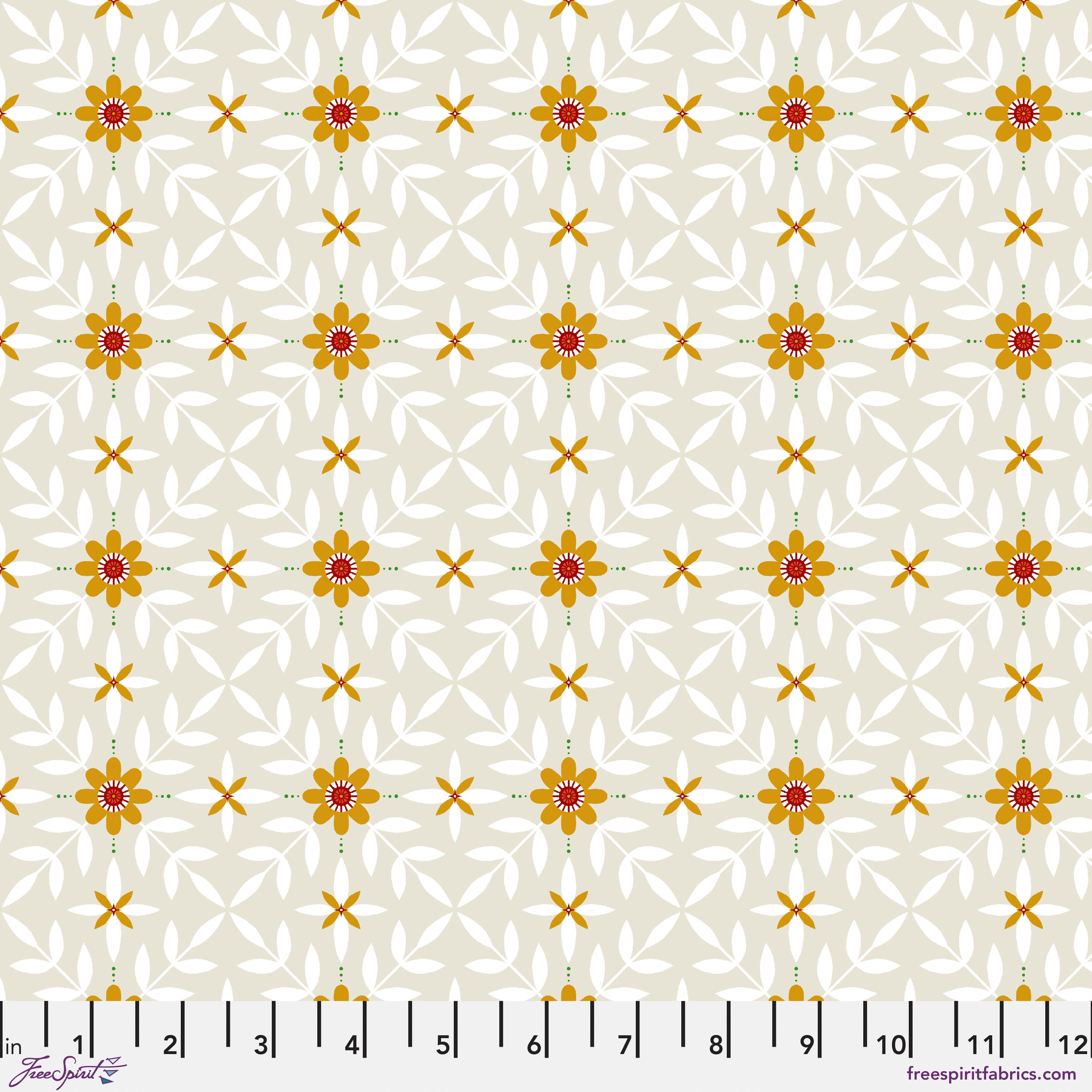 12 Days of Christmas | Swan Lattice - Taupe by Cori Dantini for FreeSpirit | PWCD136.XTAUPE