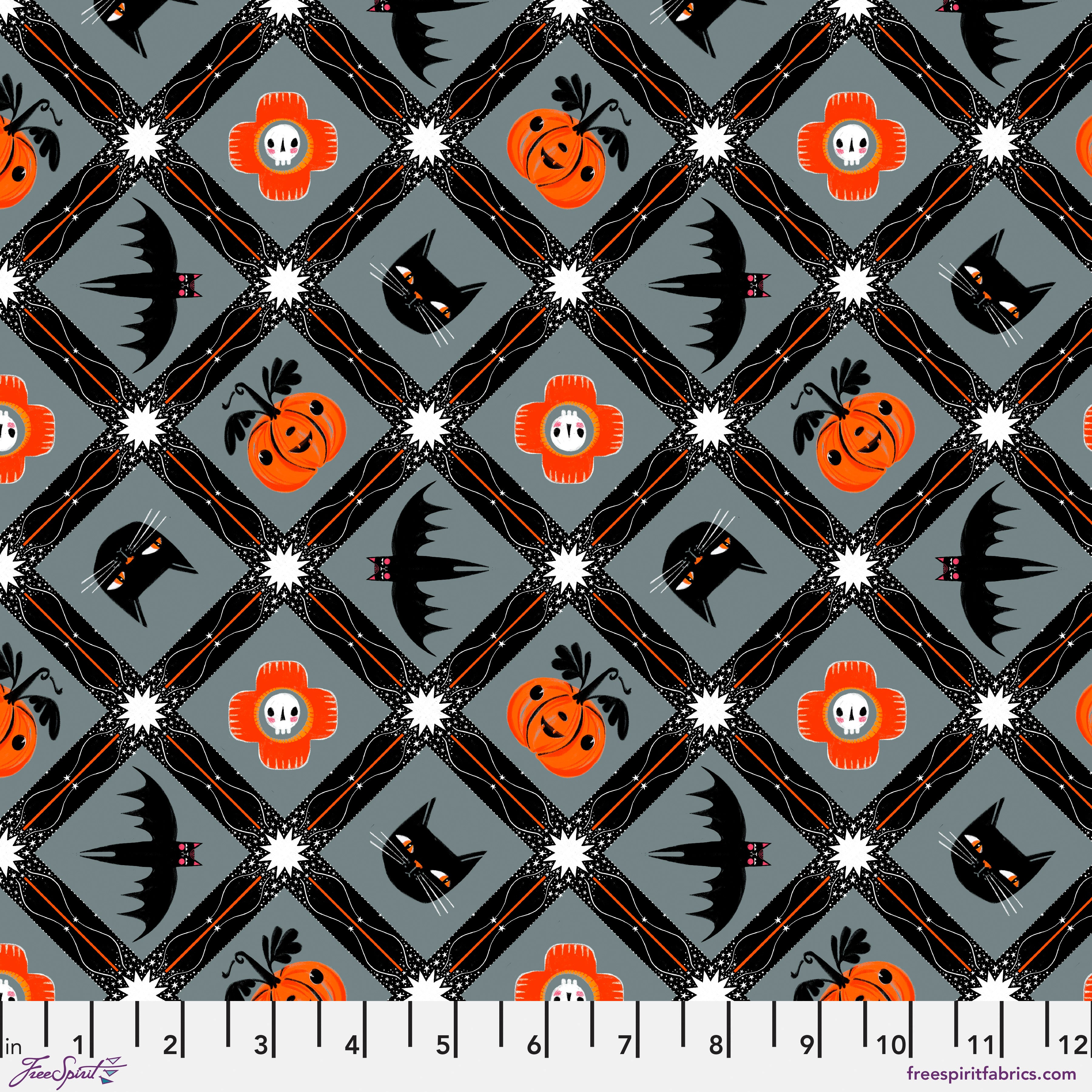 Witchy Ways | Witchy Friends - Stone by Cori Dantini for FreeSpirit Fabrics | PWCD147.XSTONE