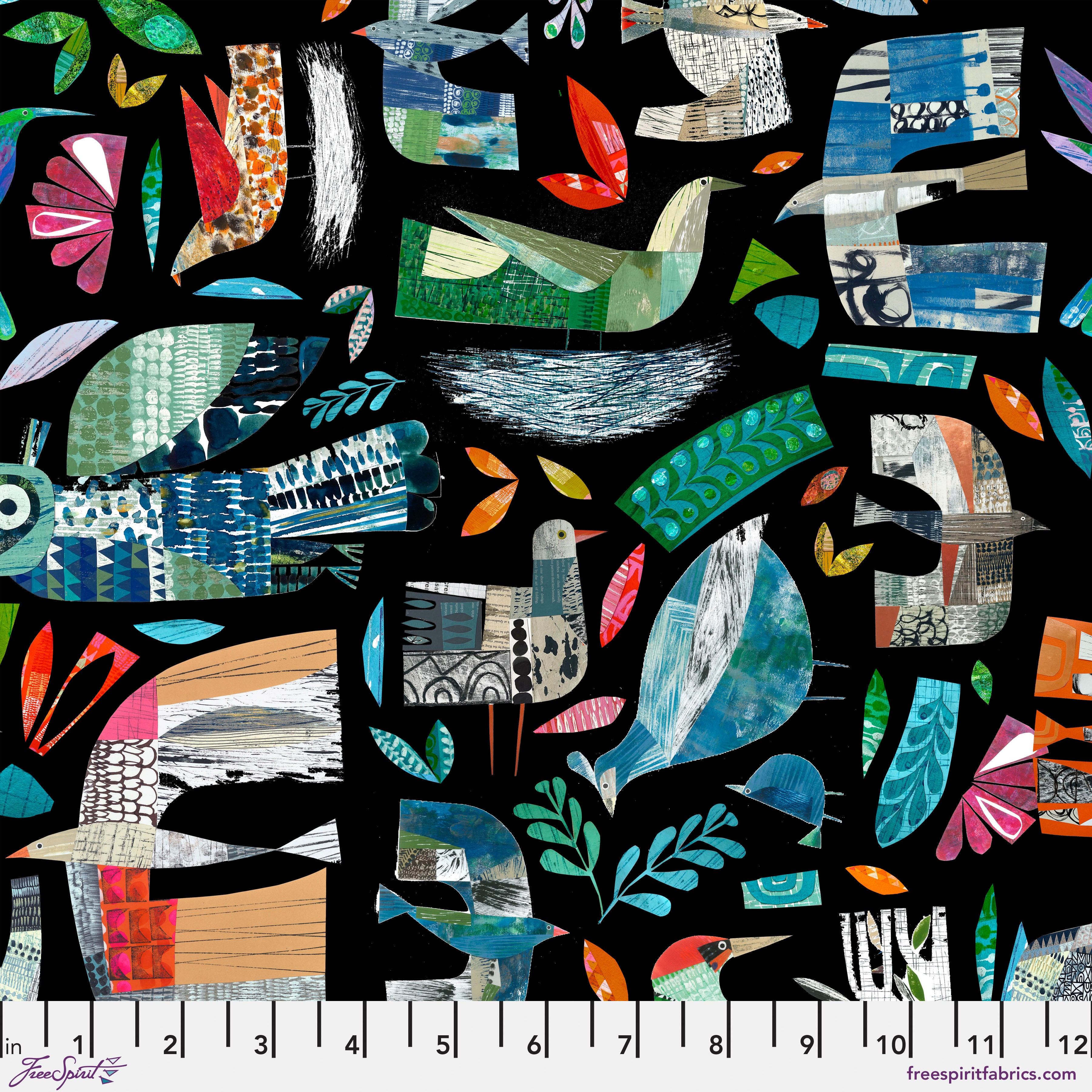 Flying South | Flock Together - Midnight by Clare Youngs for FreeSpirit | PWCY001.MIDNIGHT