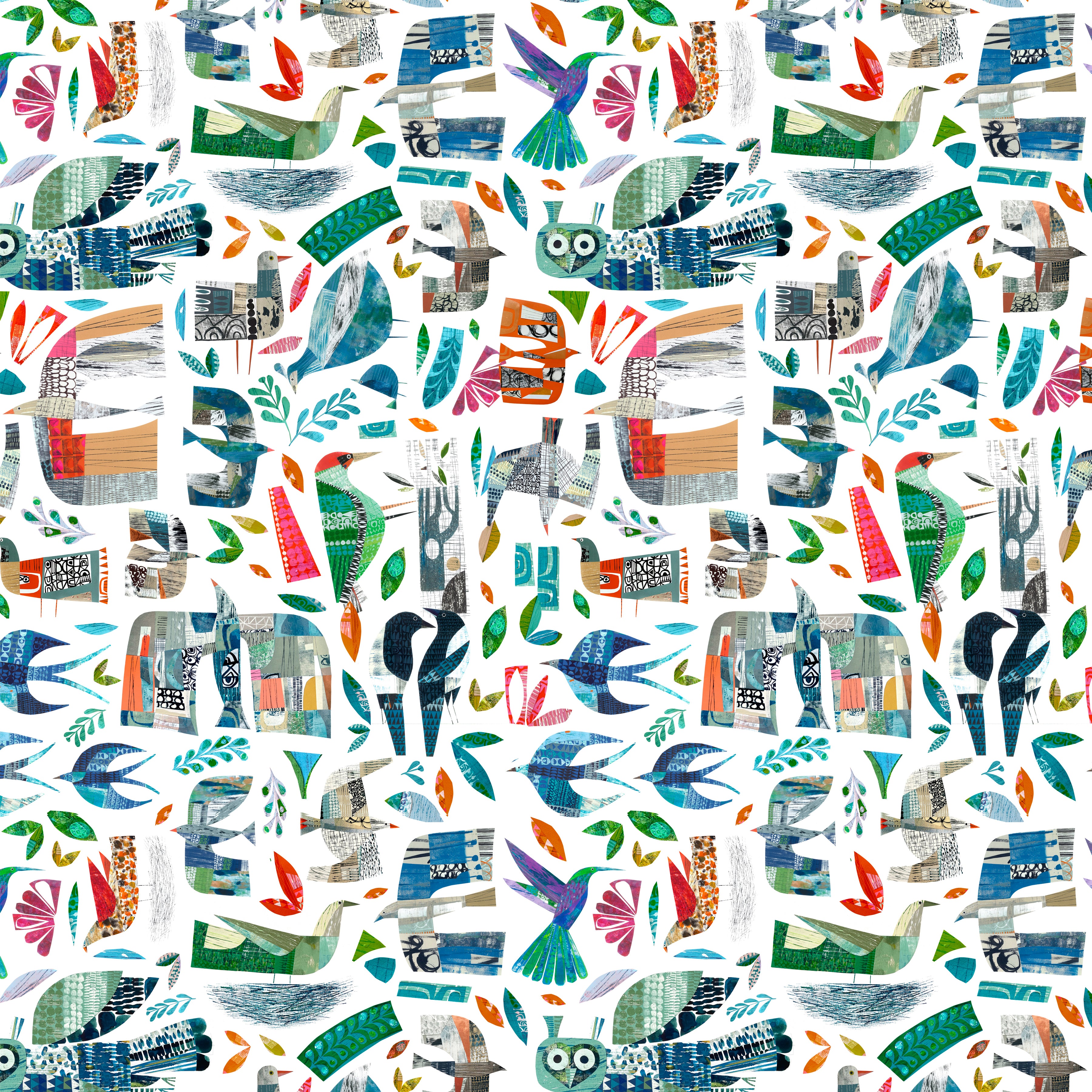 Flying South | Wild Birds - Bright by Clare Youngs for FreeSpirit | PWCY002.BRIGHT