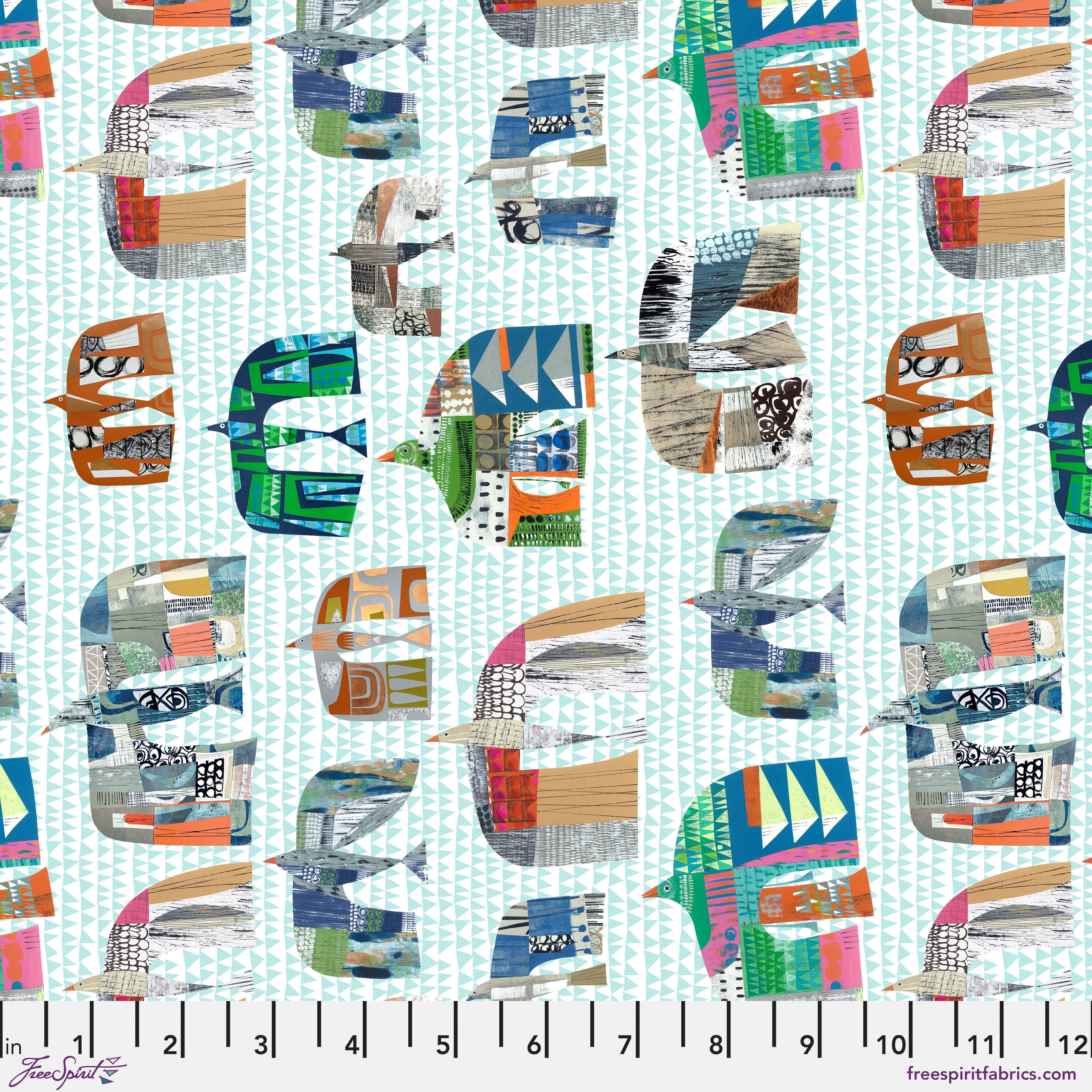 Flying South | On the Wing - Turquoise by Clare Youngs for FreeSpirit | PWCY003.TURQUOISE