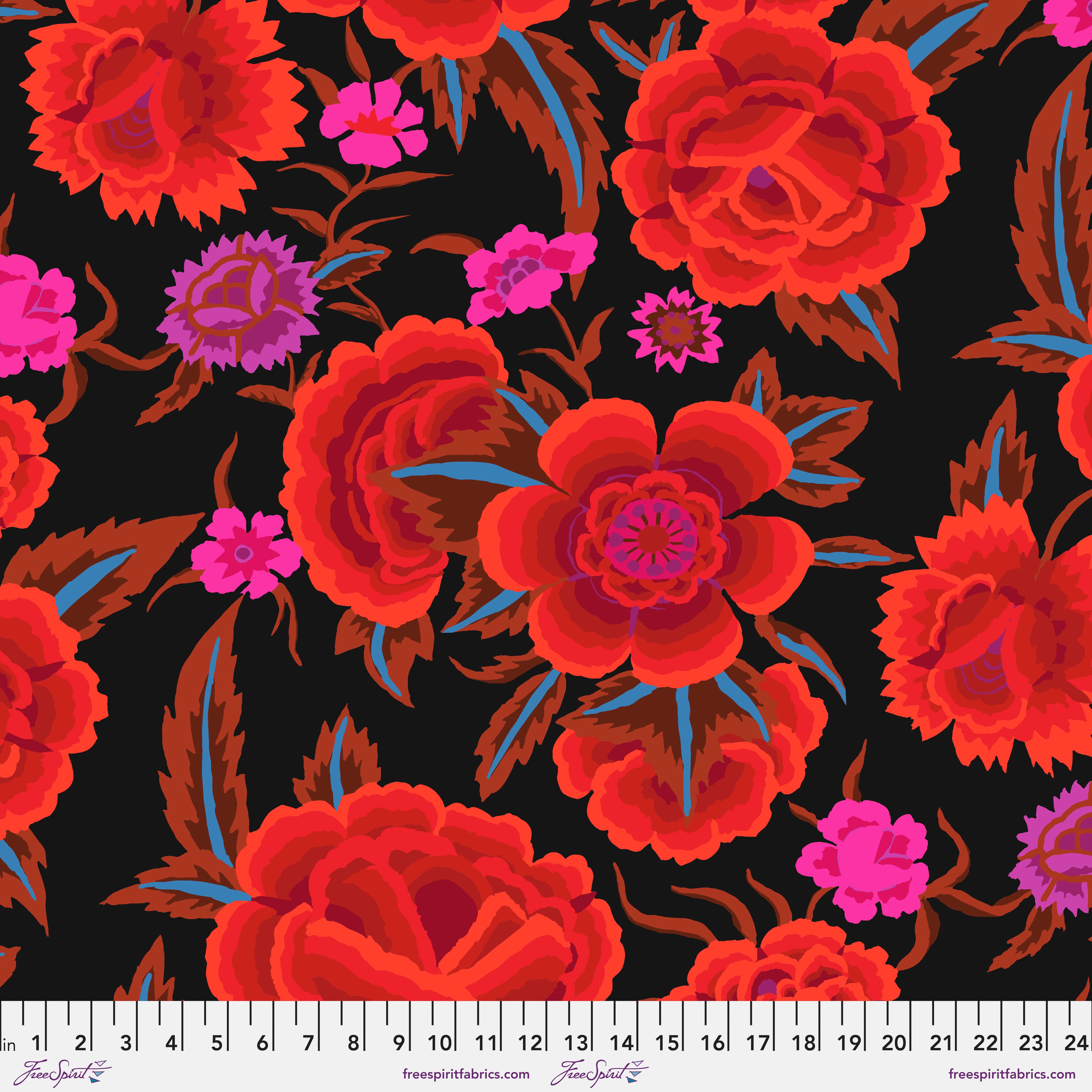 Stash | Embroidered Shawl - Red by Kaffe Fassett Collective for FreeSpirit | PWGP106.RED