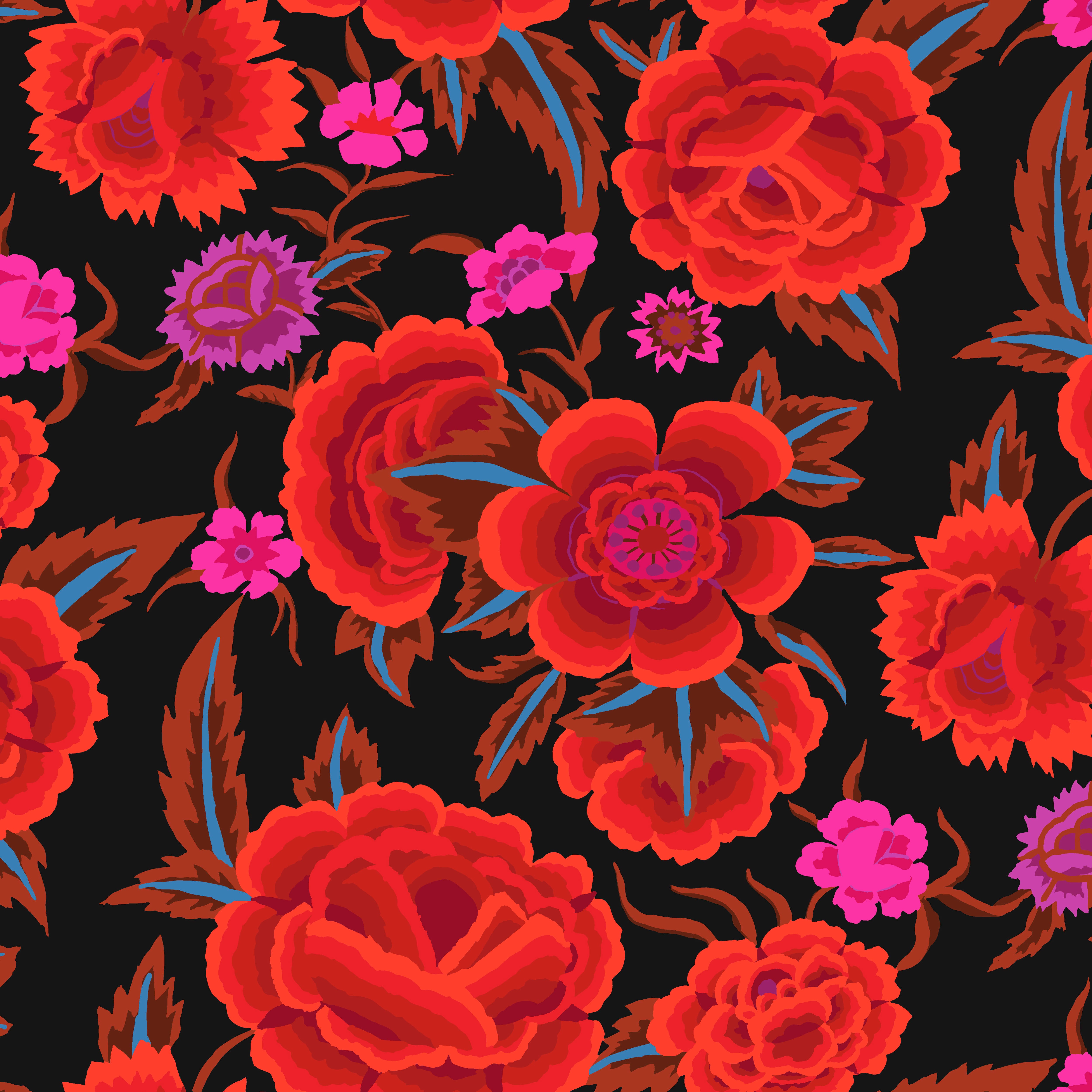 Stash | Embroidered Shawl - Red by Kaffe Fassett Collective for FreeSpirit | PWGP106.RED