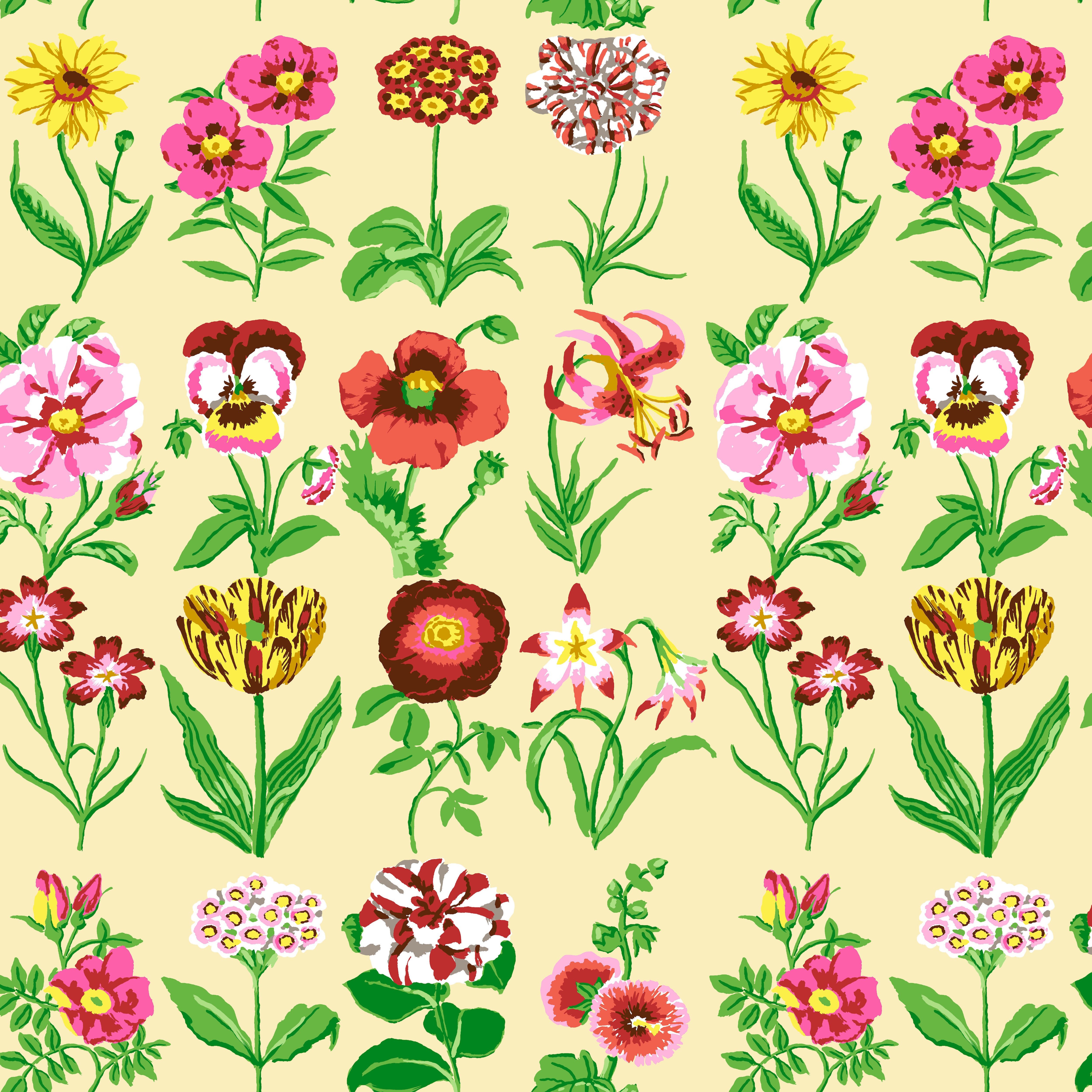 February 2025 | Flower Studies - Ecru by Kaffe Fassett Collective for Free Spirit | PWGP205.ECRU