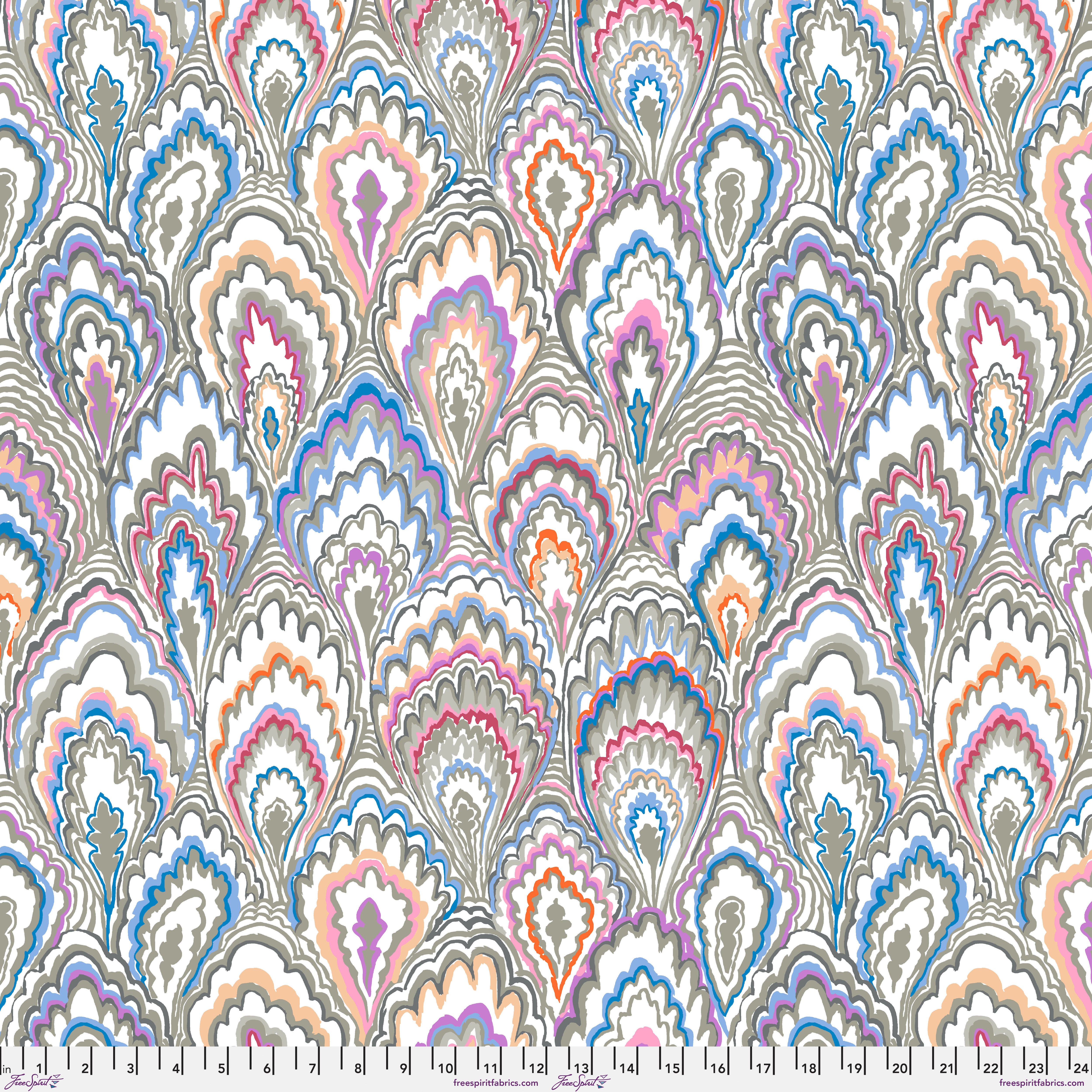 February 2025 | Marble Scallops - Grey by Kaffe Fassett Collective for Free Spirit | PWGP207.GREY