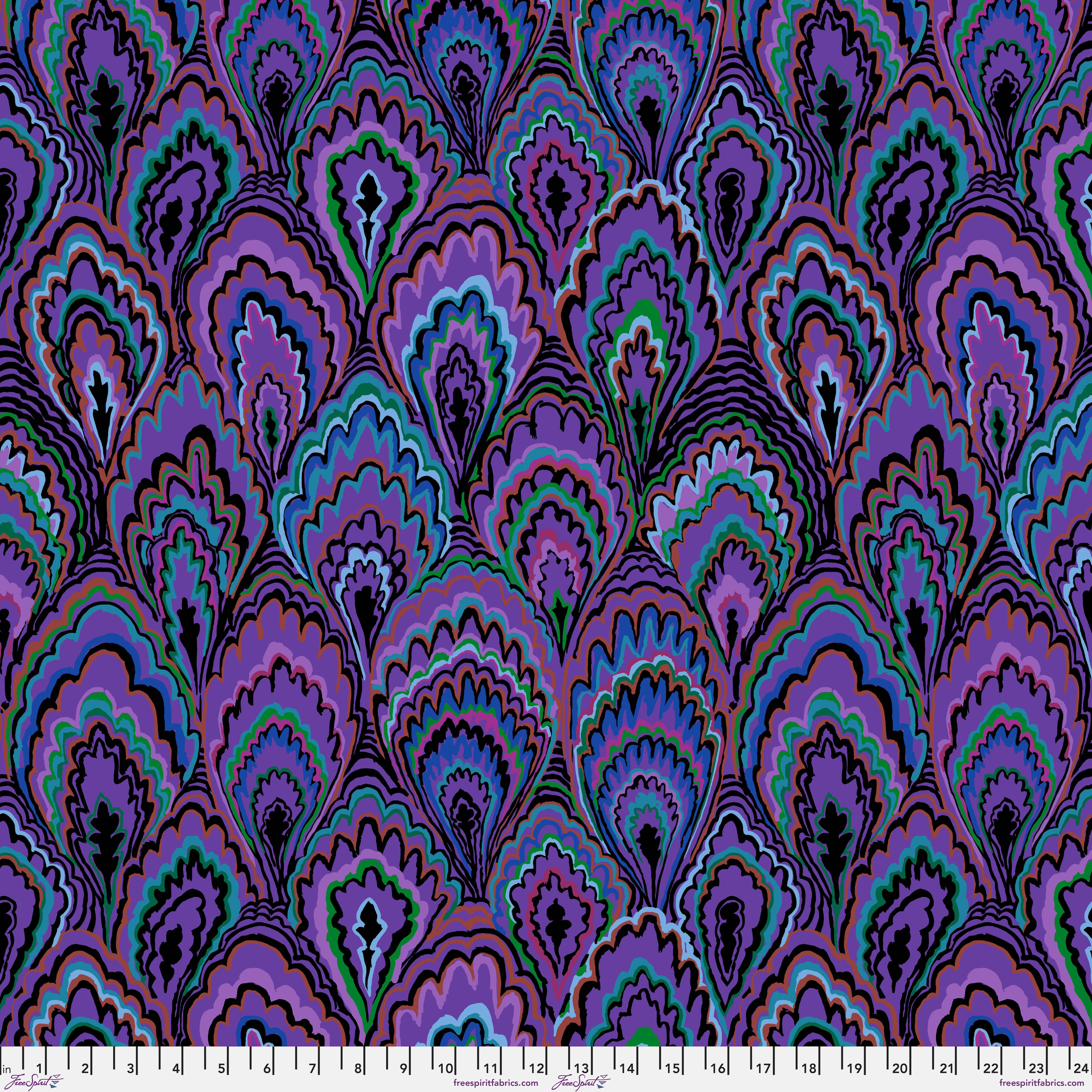 February 2025 | Marble Scallops - Purple by Kaffe Fassett Collective for Free Spirit | PWGP207.PURPLE