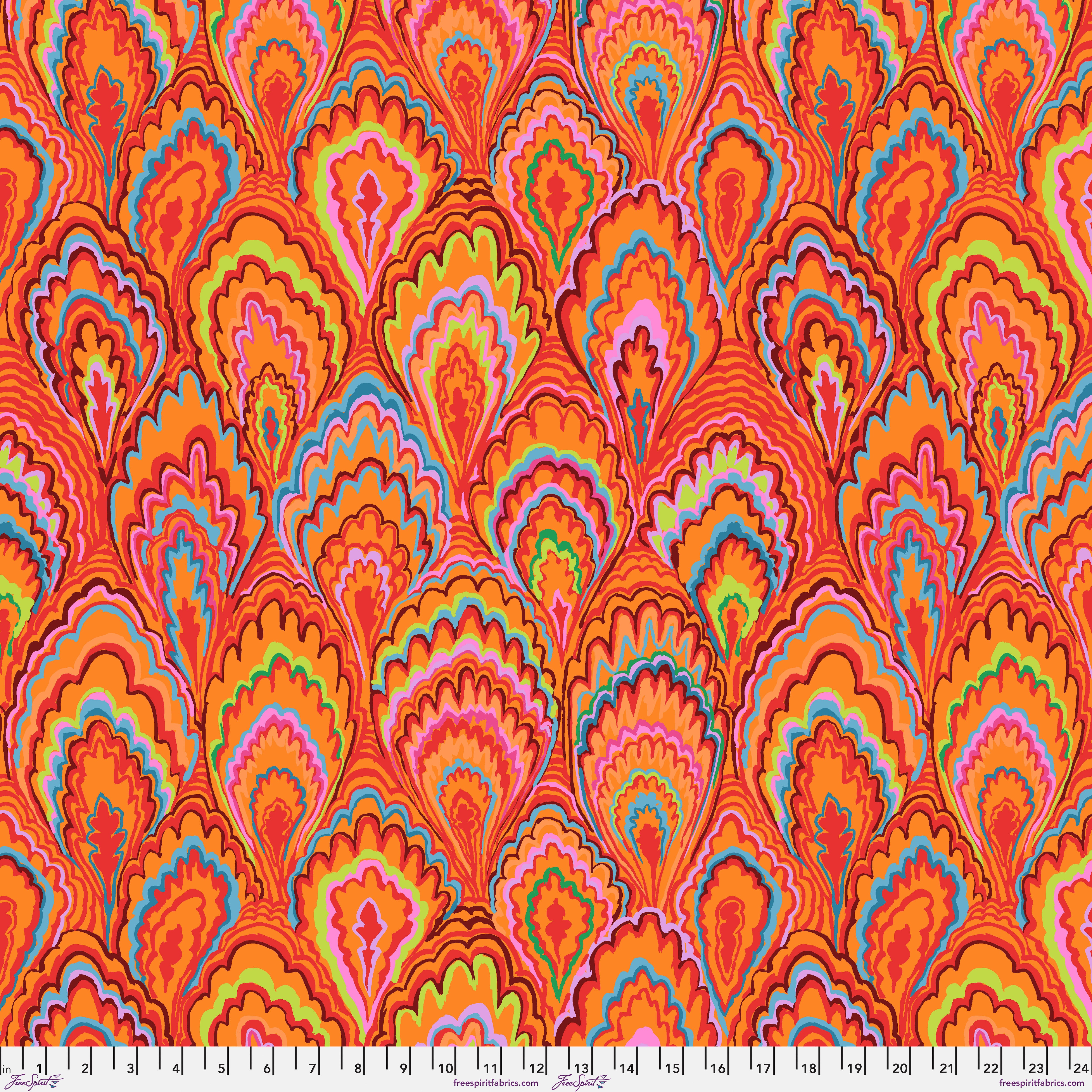 February 2025 | Marble Scallops - Red by Kaffe Fassett Collective for Free Spirit | PWGP207.RED