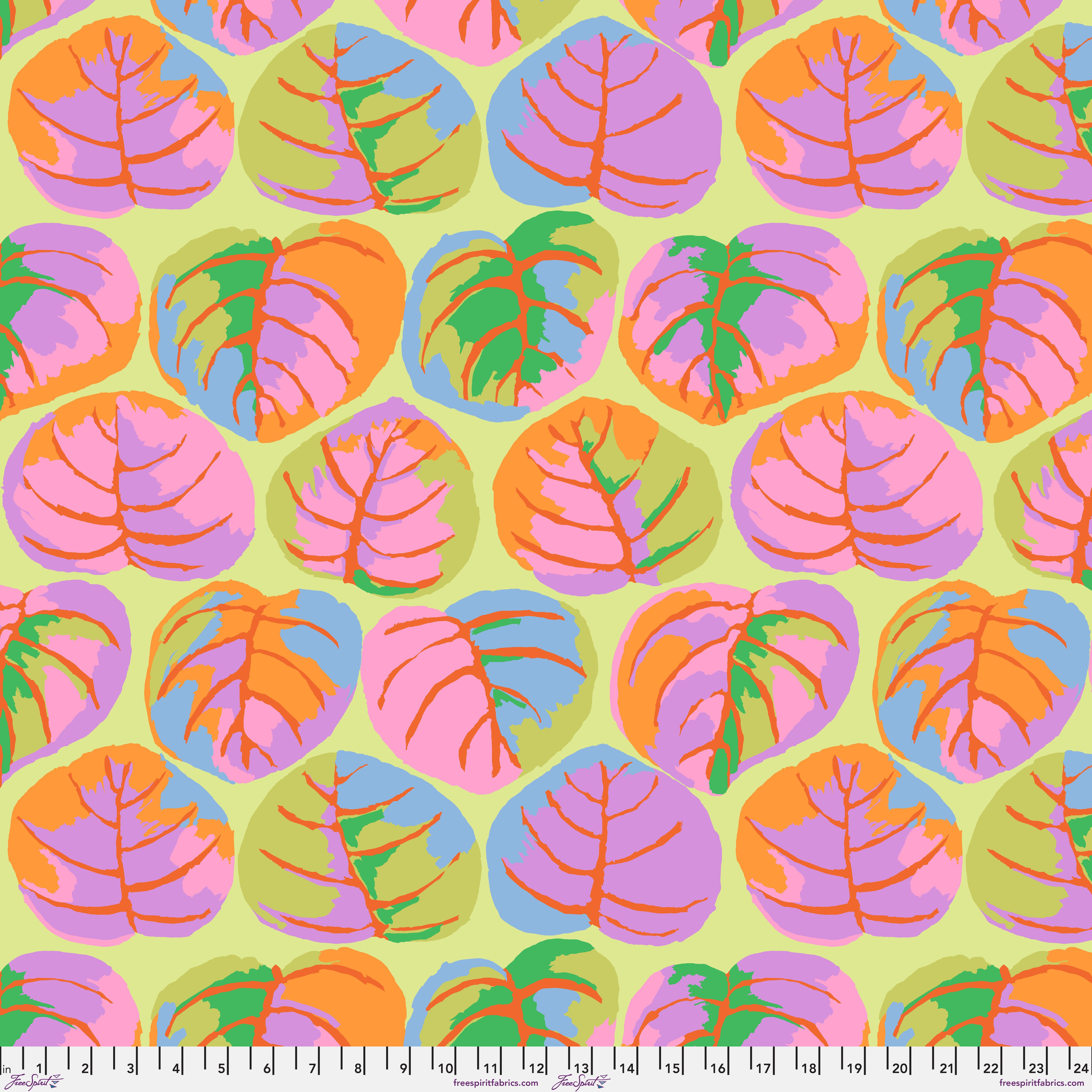 February 2025 | Palm Leaves - Pastel by Kaffe Fassett Collective for Free Spirit | PWGP208.PASTEL