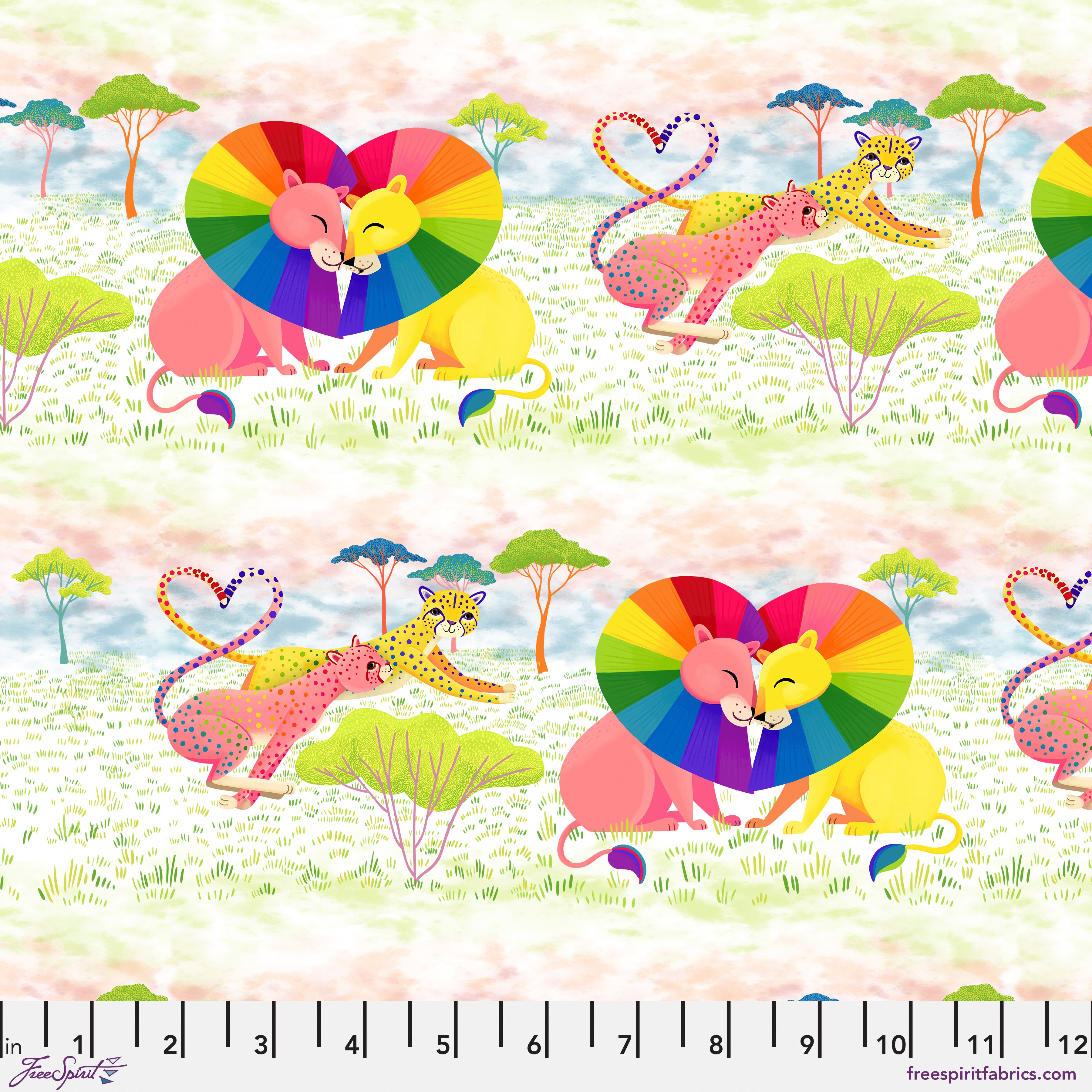 Love in the Wild | Love in the Savannah - Multi by Katy Tanis for FreeSpirit | PWKT042.XMULTI
