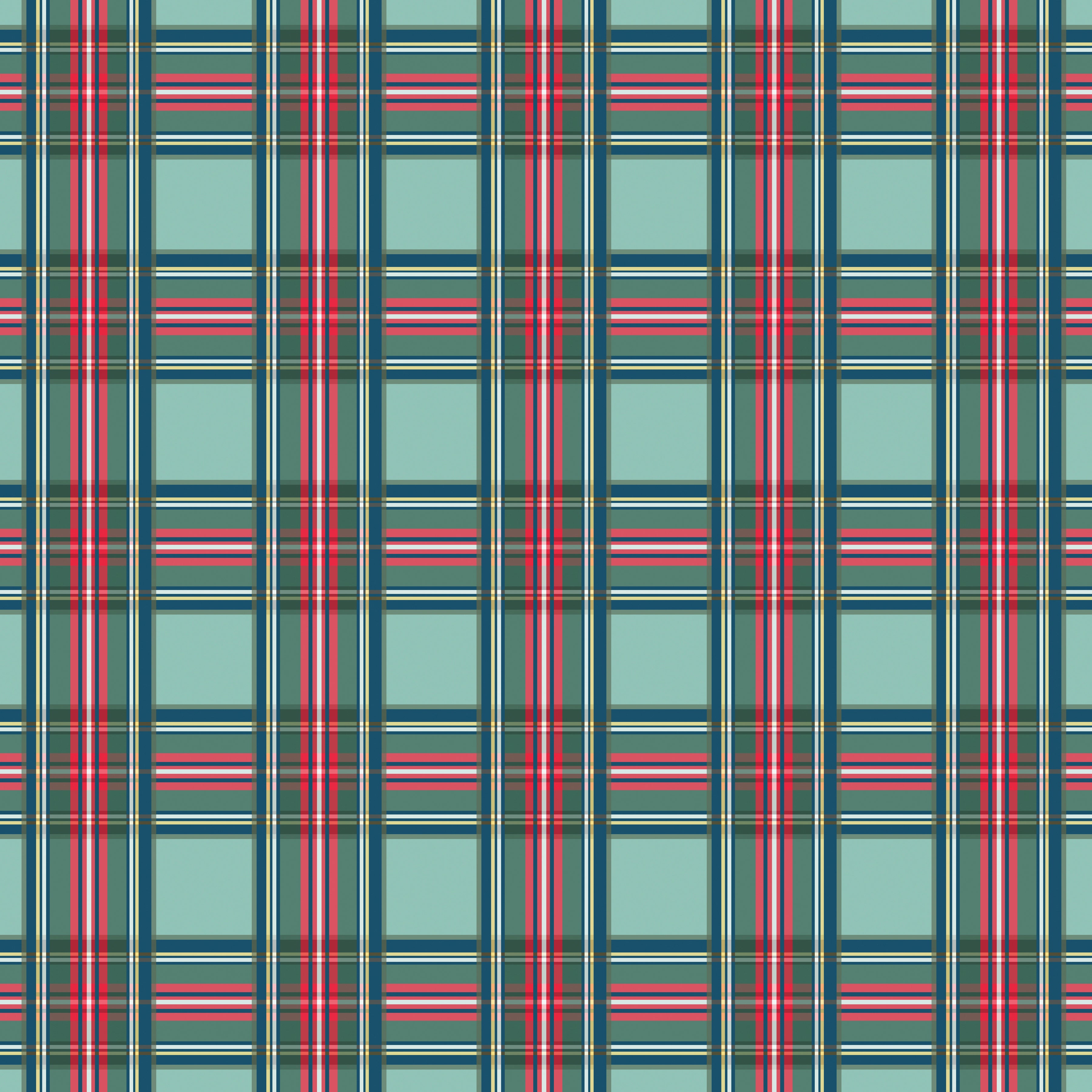 Christmas Cabin | Tartan Tradition - Aqua by Mia Charro for FreeSpirit | PWMC096.XAQUA