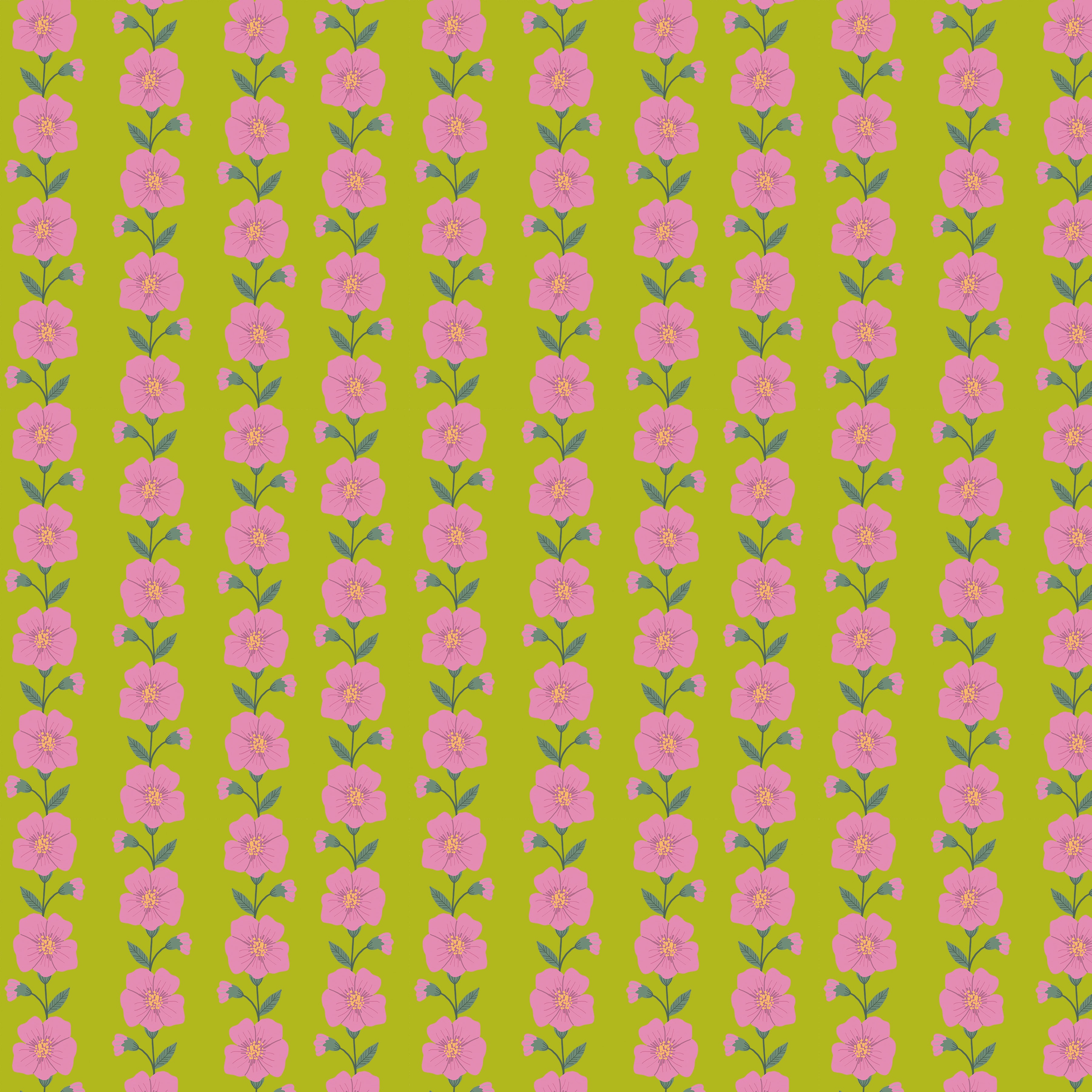 Floral Fiesta | Blooming Bliss - Green by Mia Charro for FreeSpirit | PWMC103.XGREEN