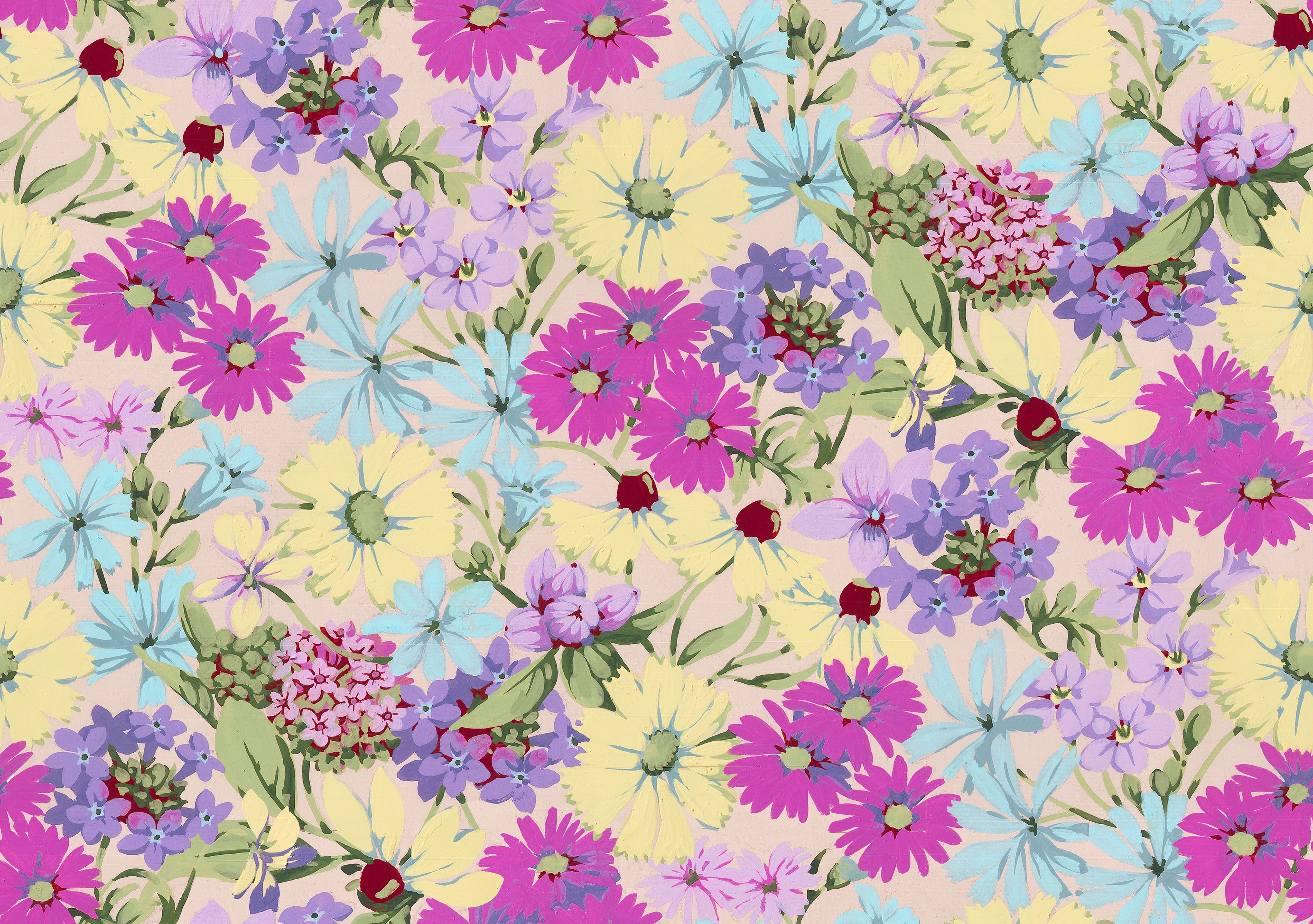 Nation of Flowers | Prairie Wildflowers - Lavender by Martha Negley for Free Spirit | PWMN055.LAVENDER