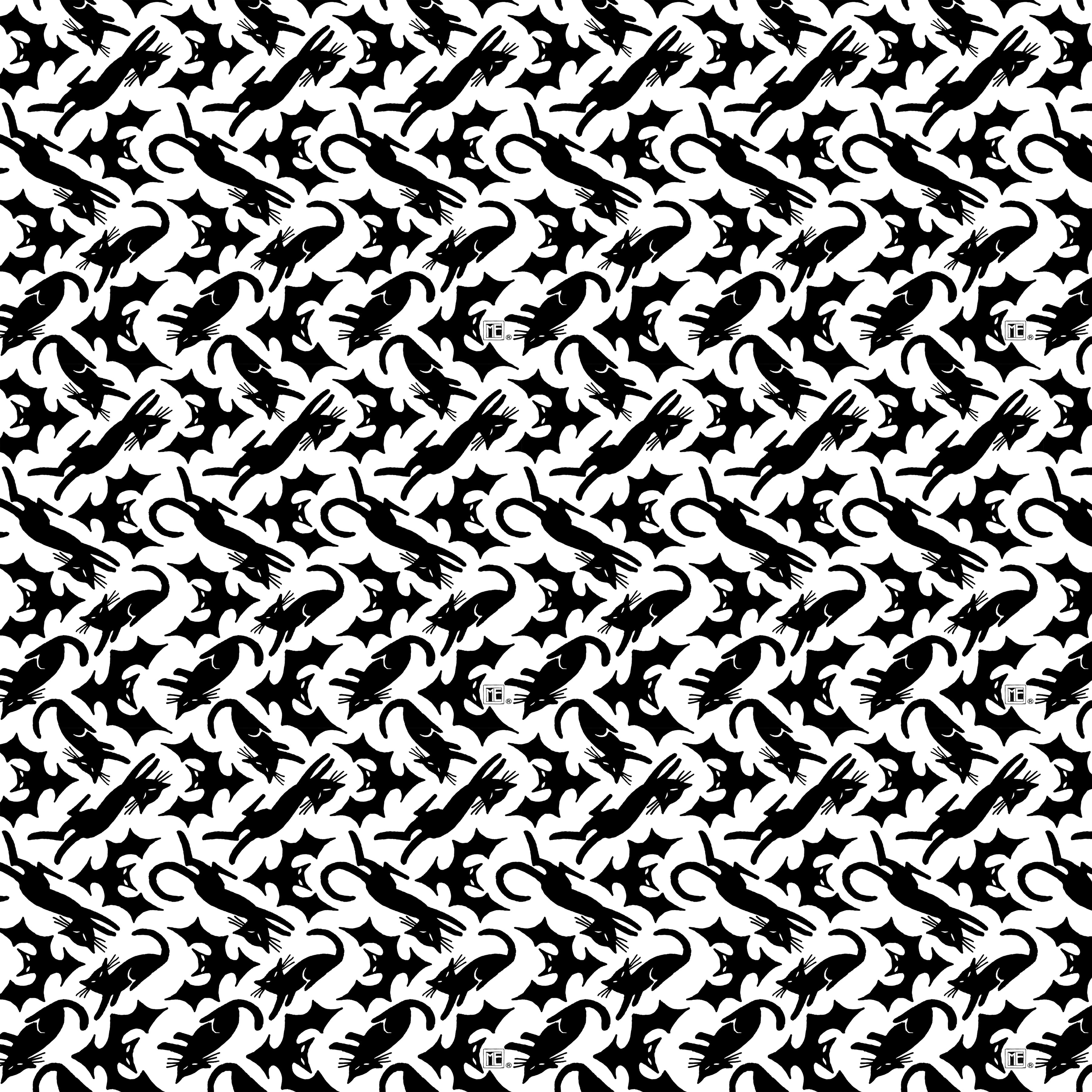 Spooky Cute Halloween | Cat Scatter - White by Mary Engelbreit for FreeSpirit | PWMY001.WHITE