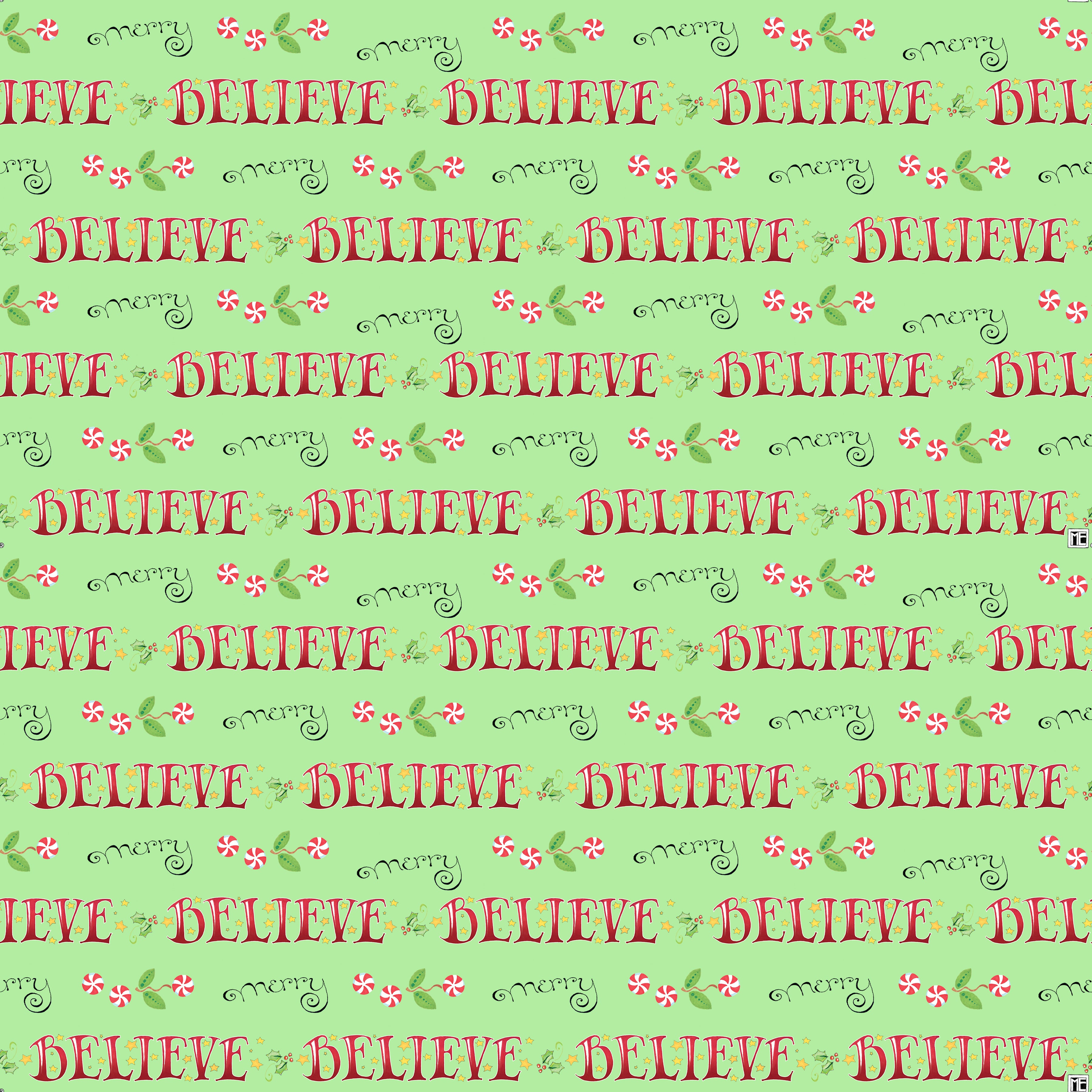 So Much Joy! | Believe and Merry - Lime by Mary Engelbreit for FreeSpirit | PWMY013.LIME