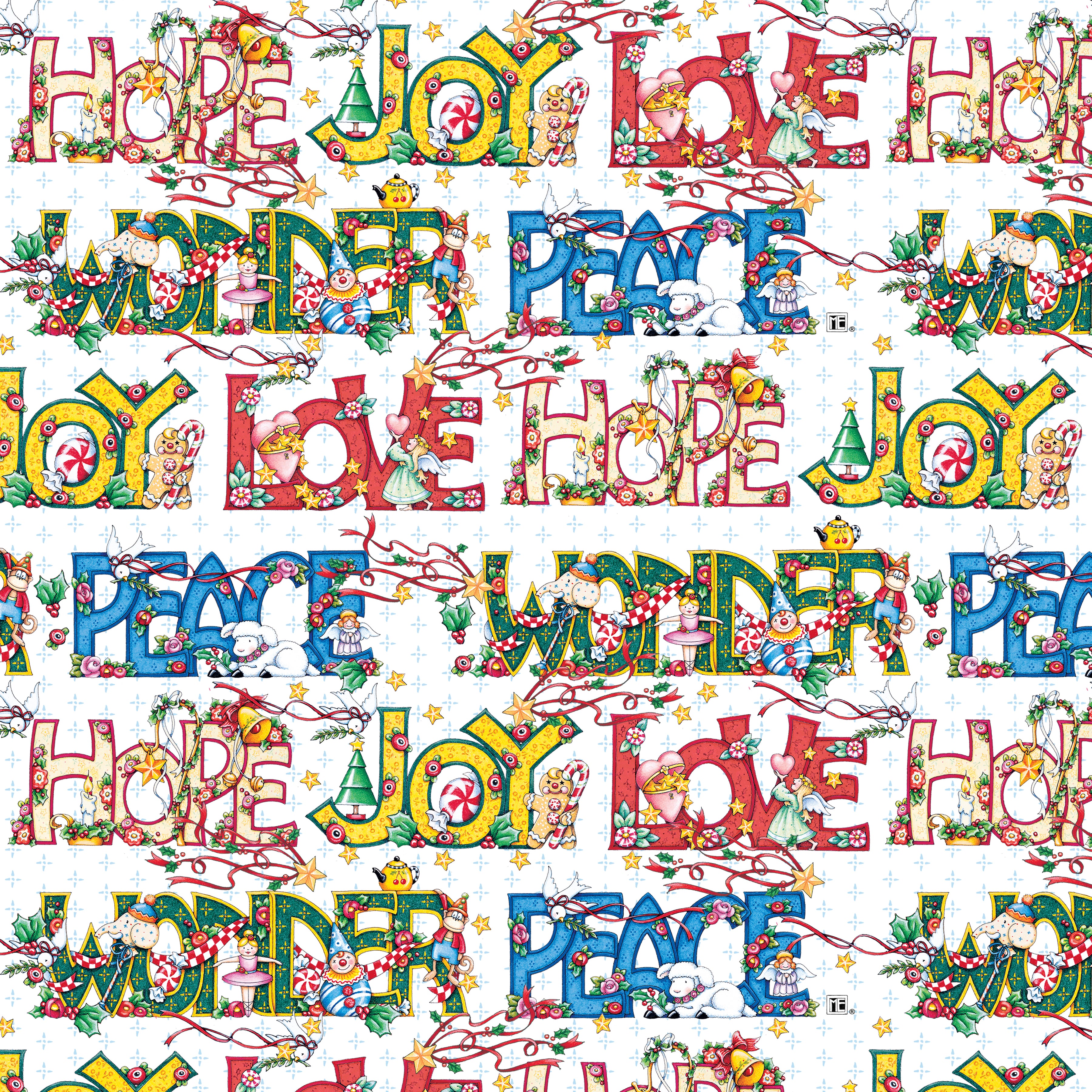 So Much Joy! | Words of Christmas - Multi by Mary Engelbreit for FreeSpirit | PWMY021.MULTI