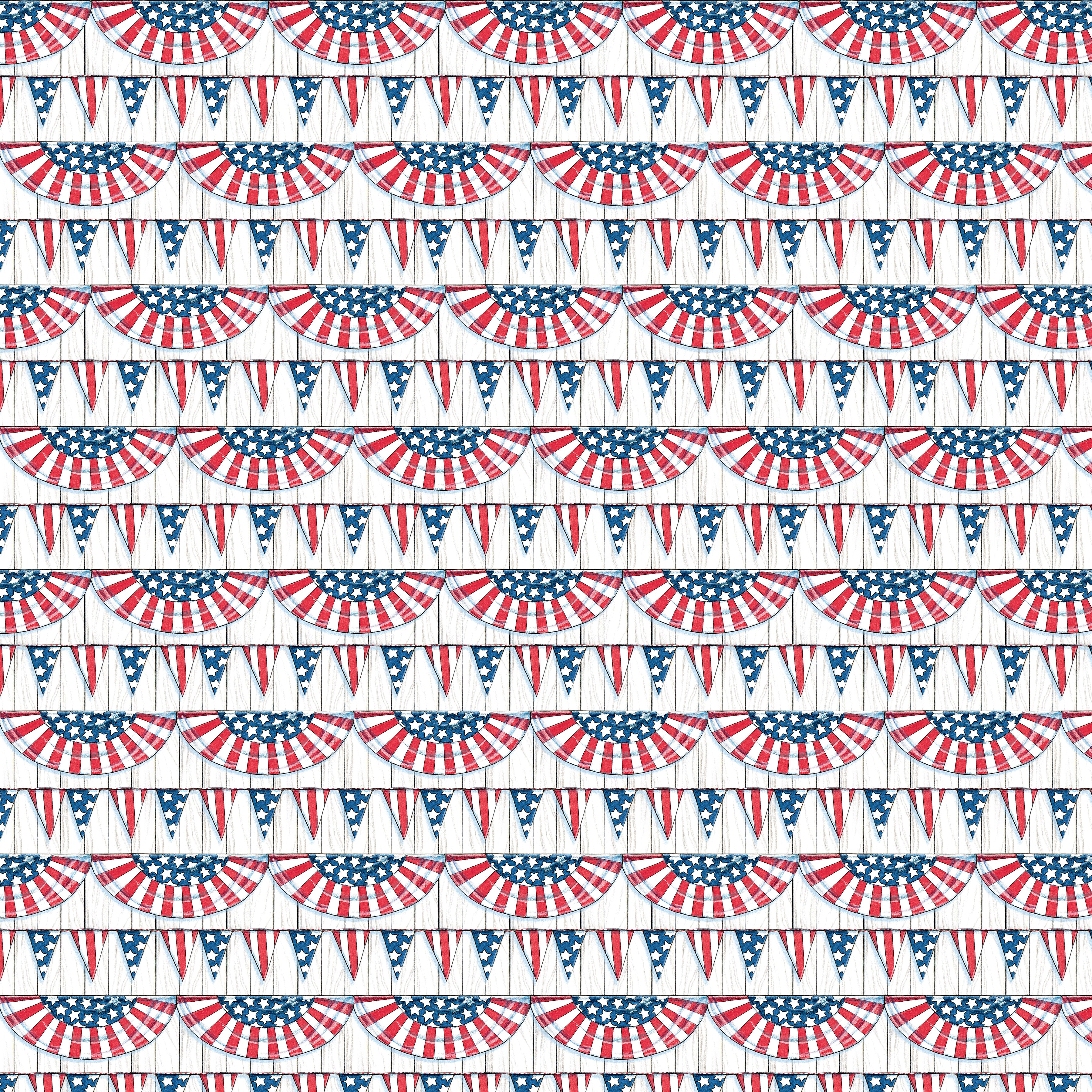 Happy Birthday, America | America's Birthday Bunting by Mary Engelbreit for FreeSpirit | PWMY029-RED