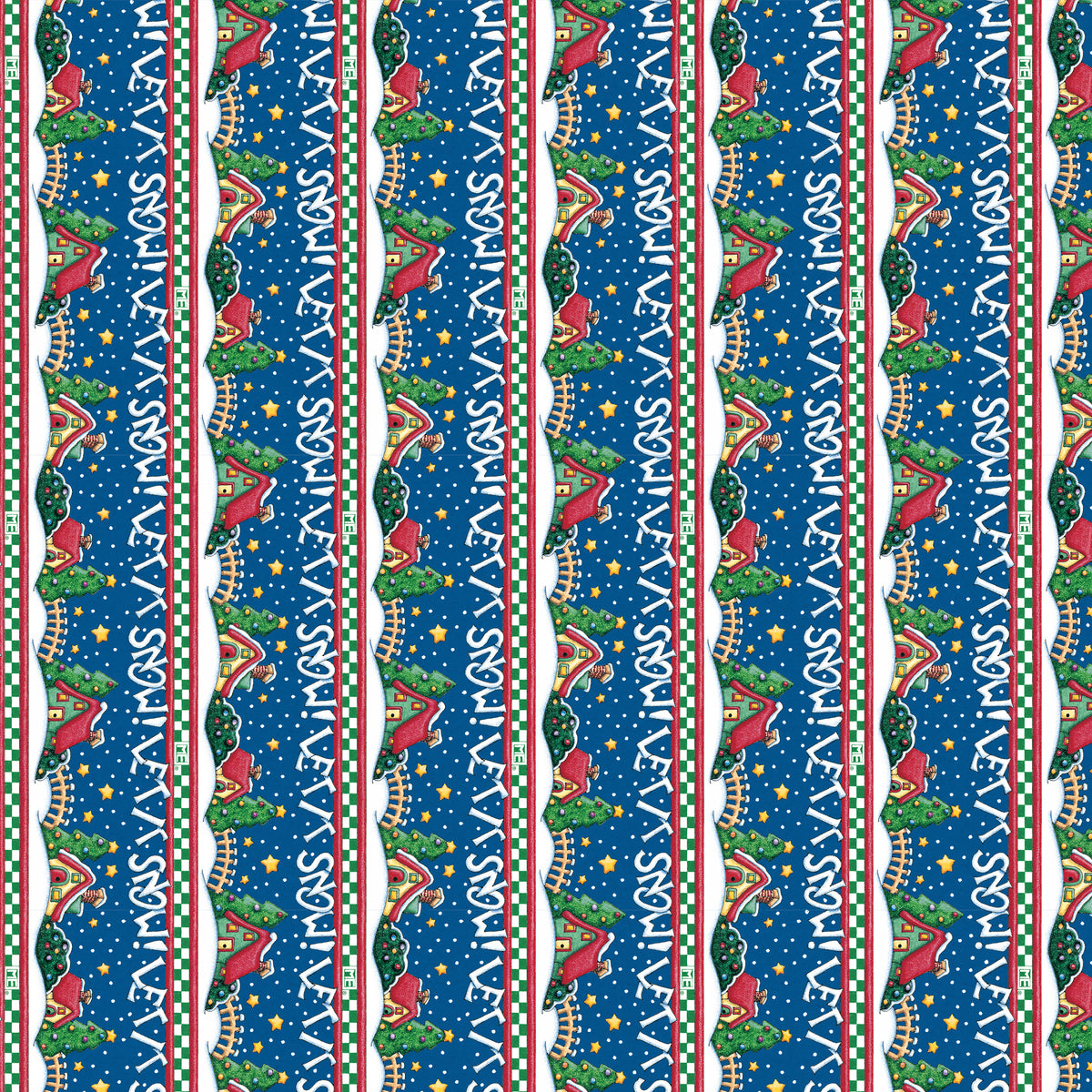 Snow Day | Let it Snow - Blue by Mary Engelbreit for FreeSpirit | PWMY037.BLUE