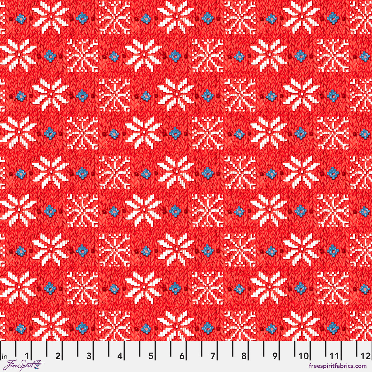 Snow Day | Winter Sweater - Red by Mary Engelbreit for FreeSpirit | PWMY041.RED