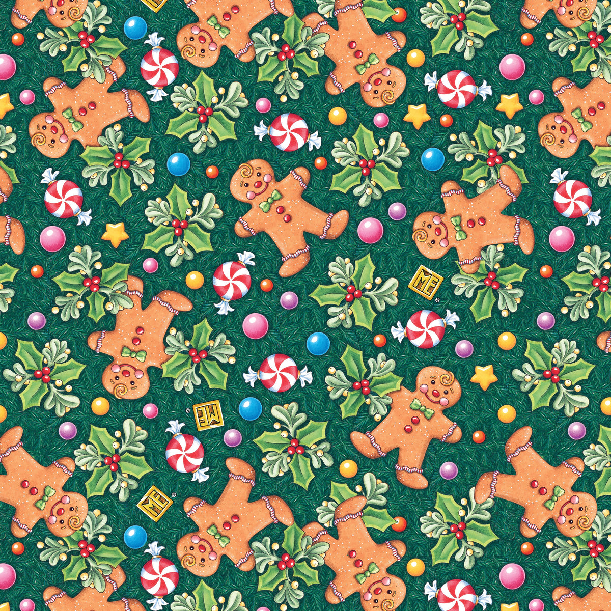 Snow Day | Gingerbread - Evergreen by Mary Engelbreit for FreeSpirit | PWMY043.EVERGREEN