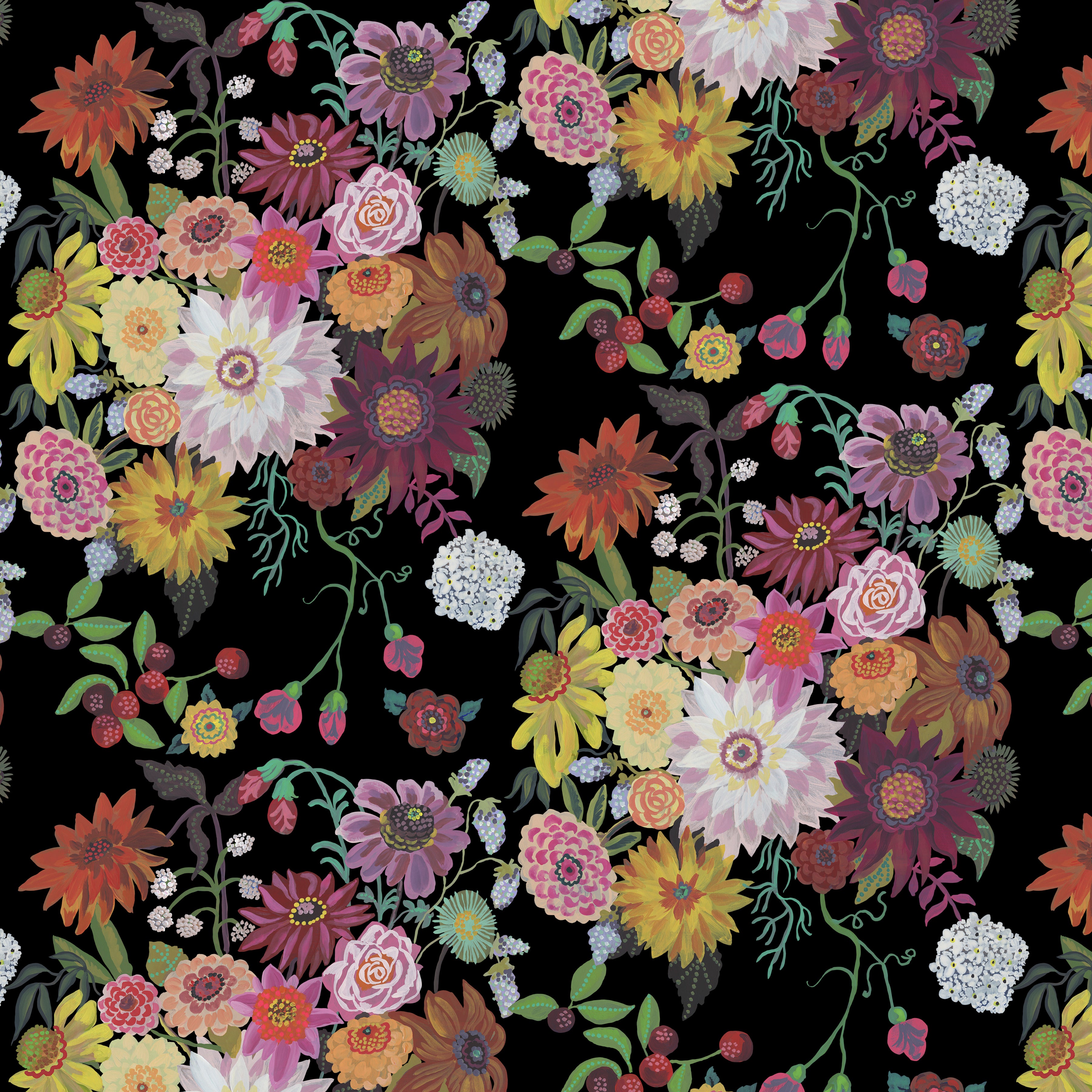 Pastoral Symphony | The Night Bouquet - Nocturne by Nathalie Lété for FreeSpirit | PWNL049.NOCTURNE