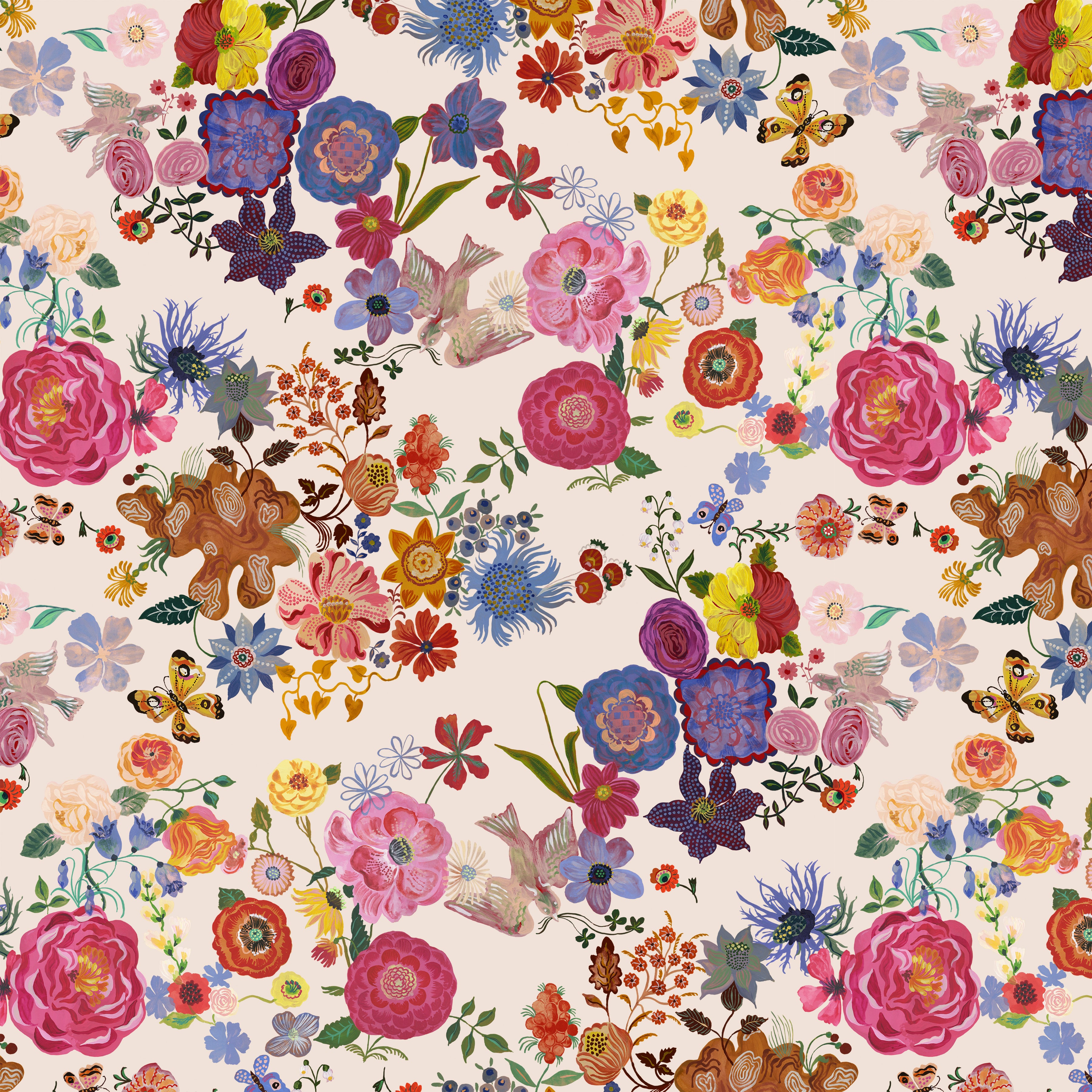 Pastoral Symphony | Folk Dream - Peach by Nathalie Lété for FreeSpirit | PWNL051.PEACH