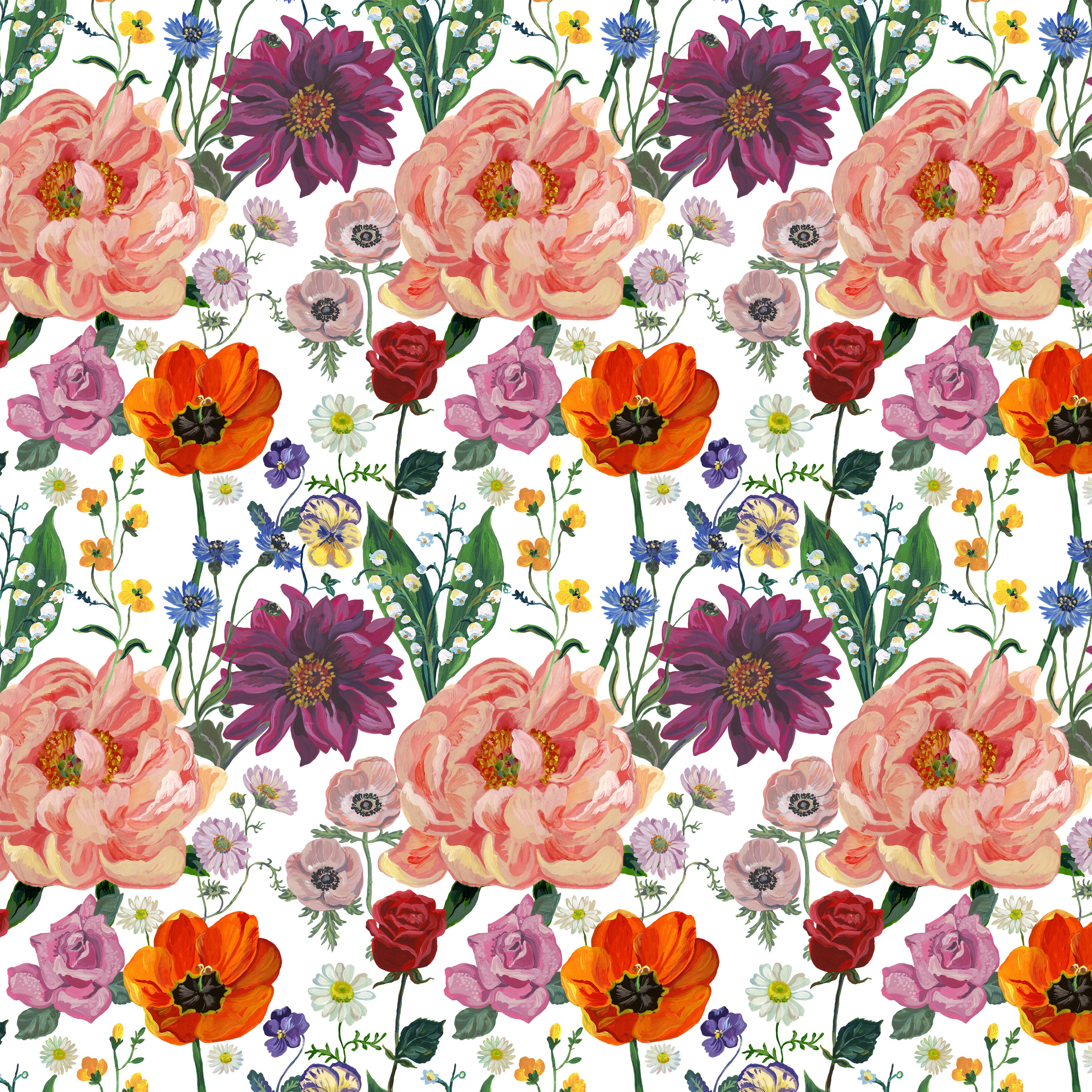 Pastoral Symphony | Happy Garden - Multi by Nathalie Lété for FreeSpirit | PWNL054.MULTI