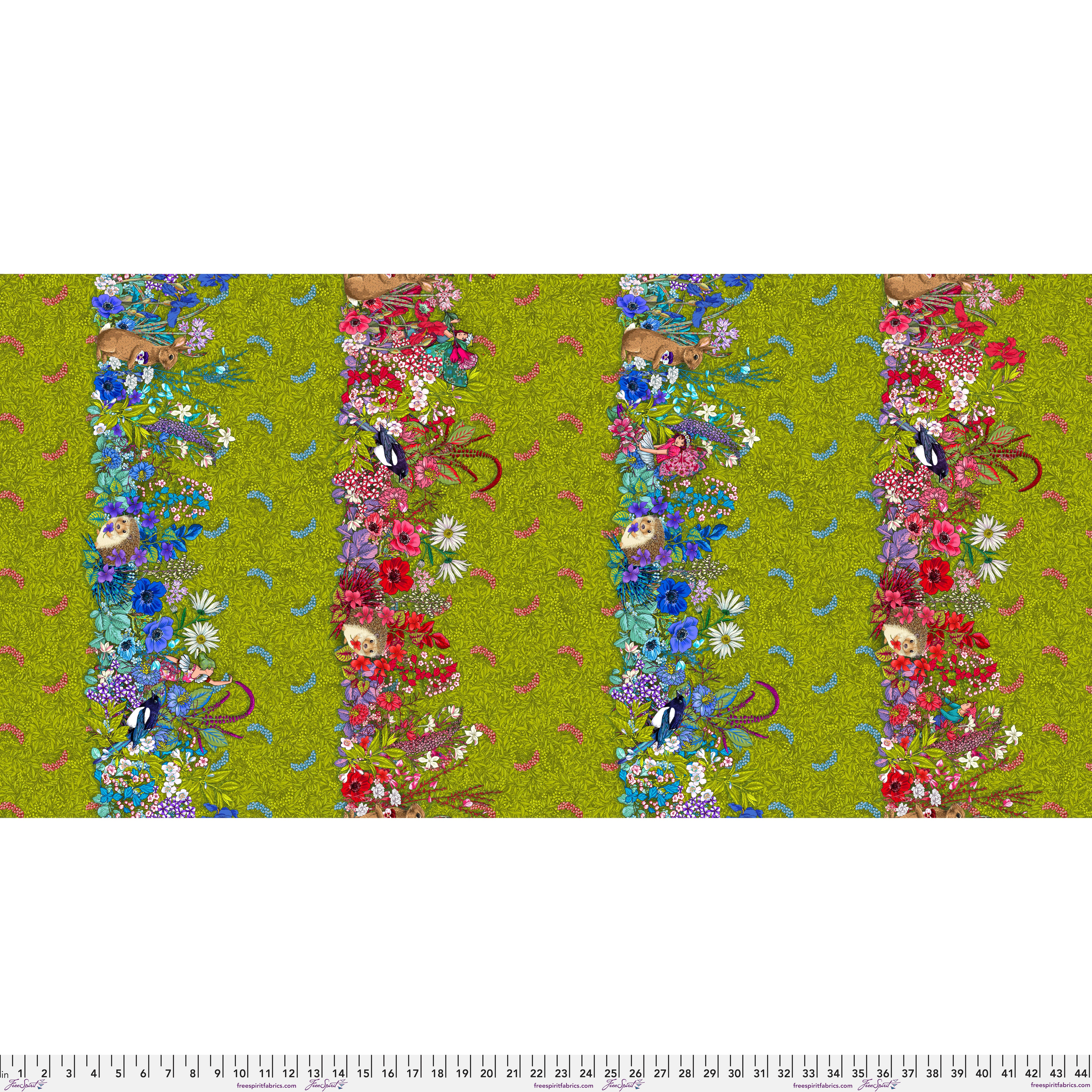 Language of Flowers | Hedgerow - Green by Odile Bailloeul for Free Spirit | PWOB100.GREEN