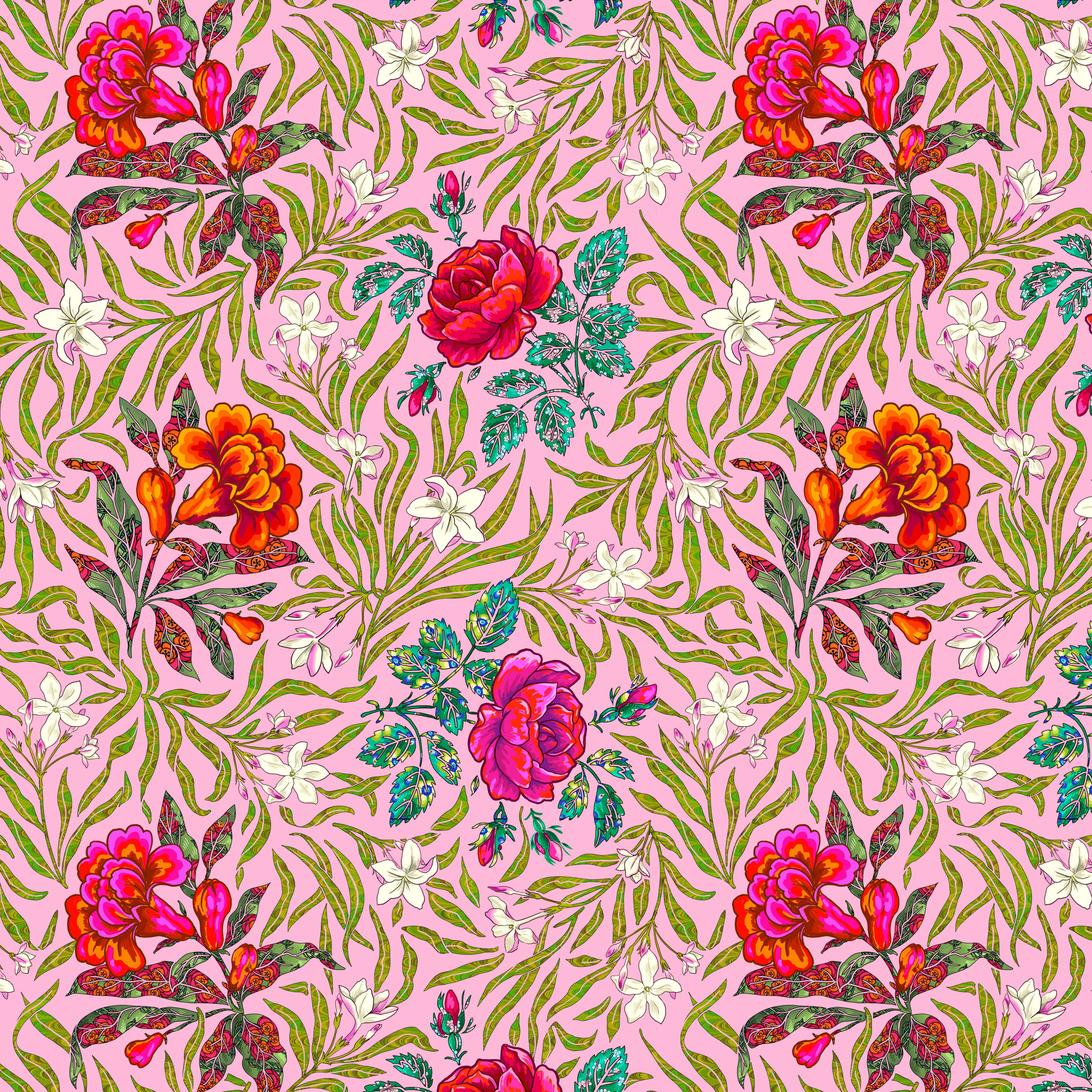 Language of Flowers | Large Victorian - Rose by Odile Bailloeul for Free Spirit | PWOB106.ROSE