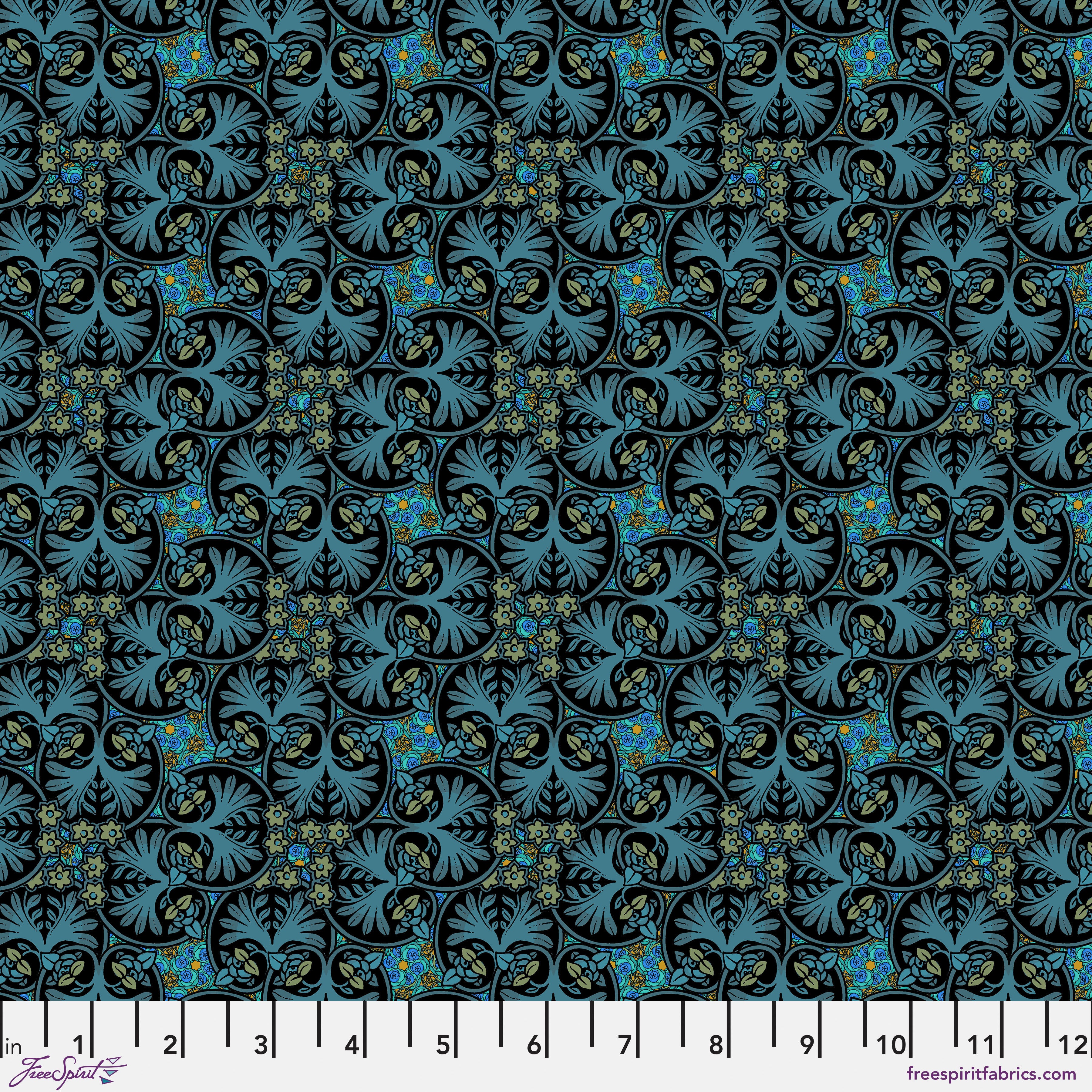 Language of Flowers | William - Noir by Odile Bailloeul for Free Spirit | PWOB108.NOIR