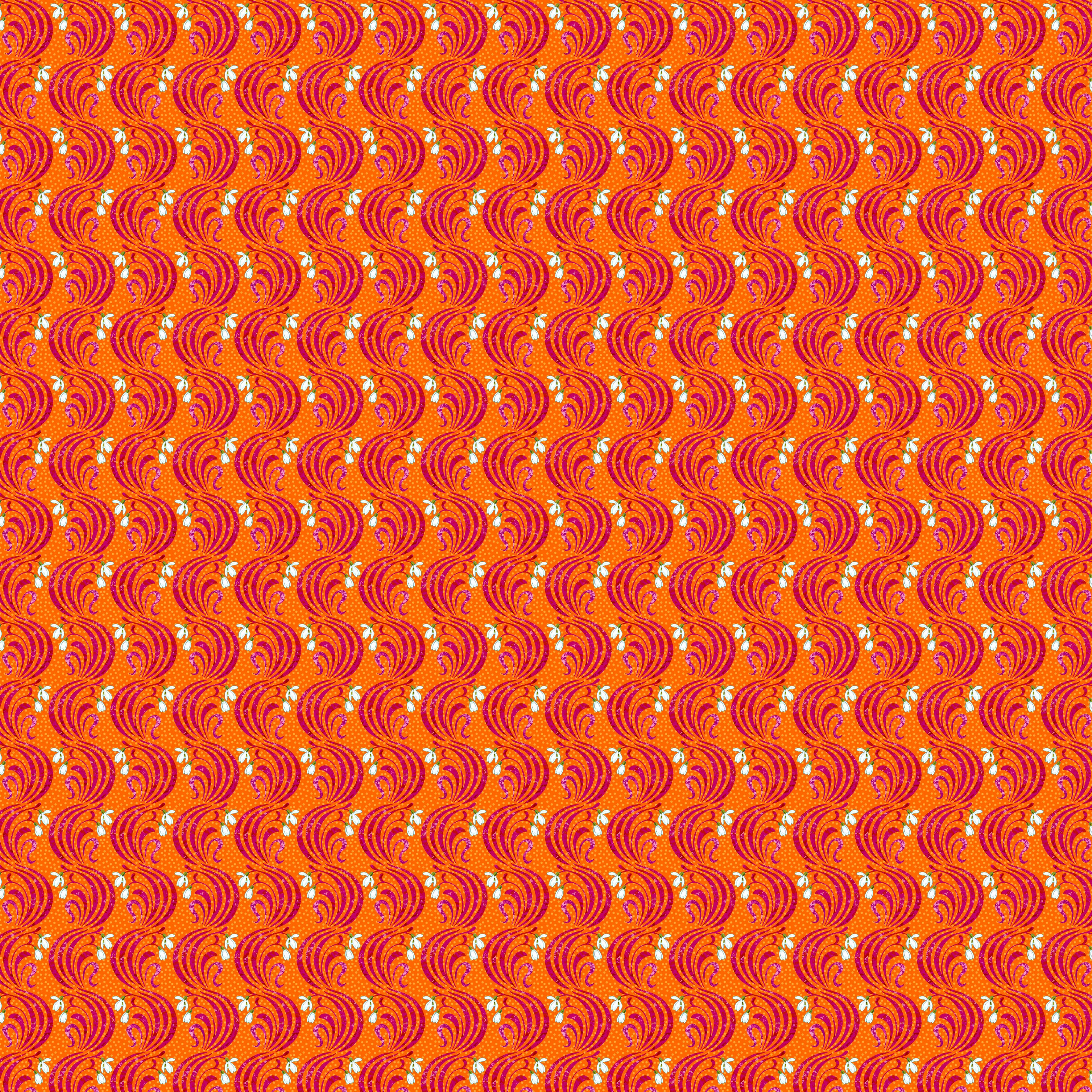 Language of Flowers | January - Orange by Odile Bailloeul for Free Spirit | PWOB110.ORANGE