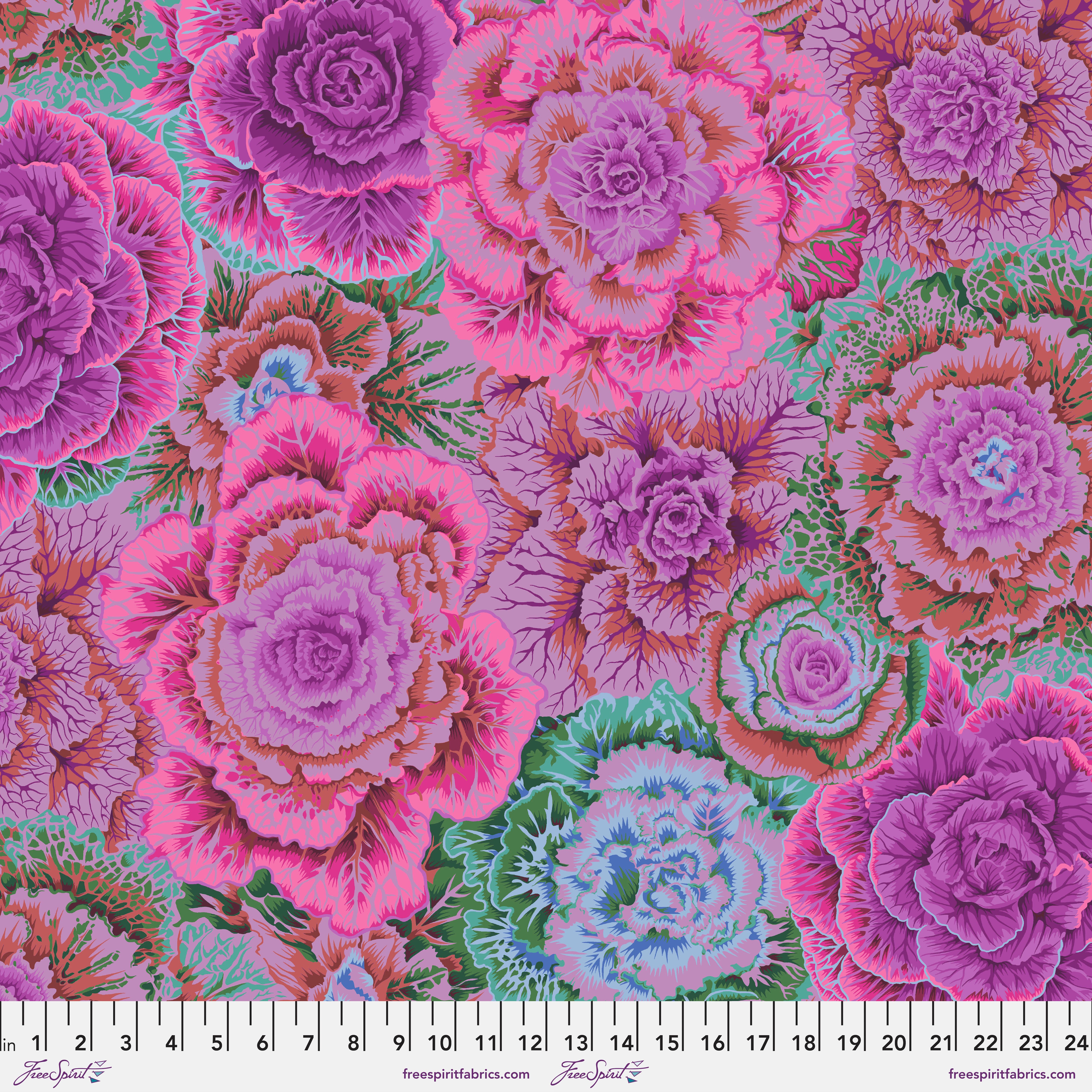 Classics | Brassica - Magenta by Kaffe Fassett Collective for Free Spirit | PWPJ051.MAGENTA