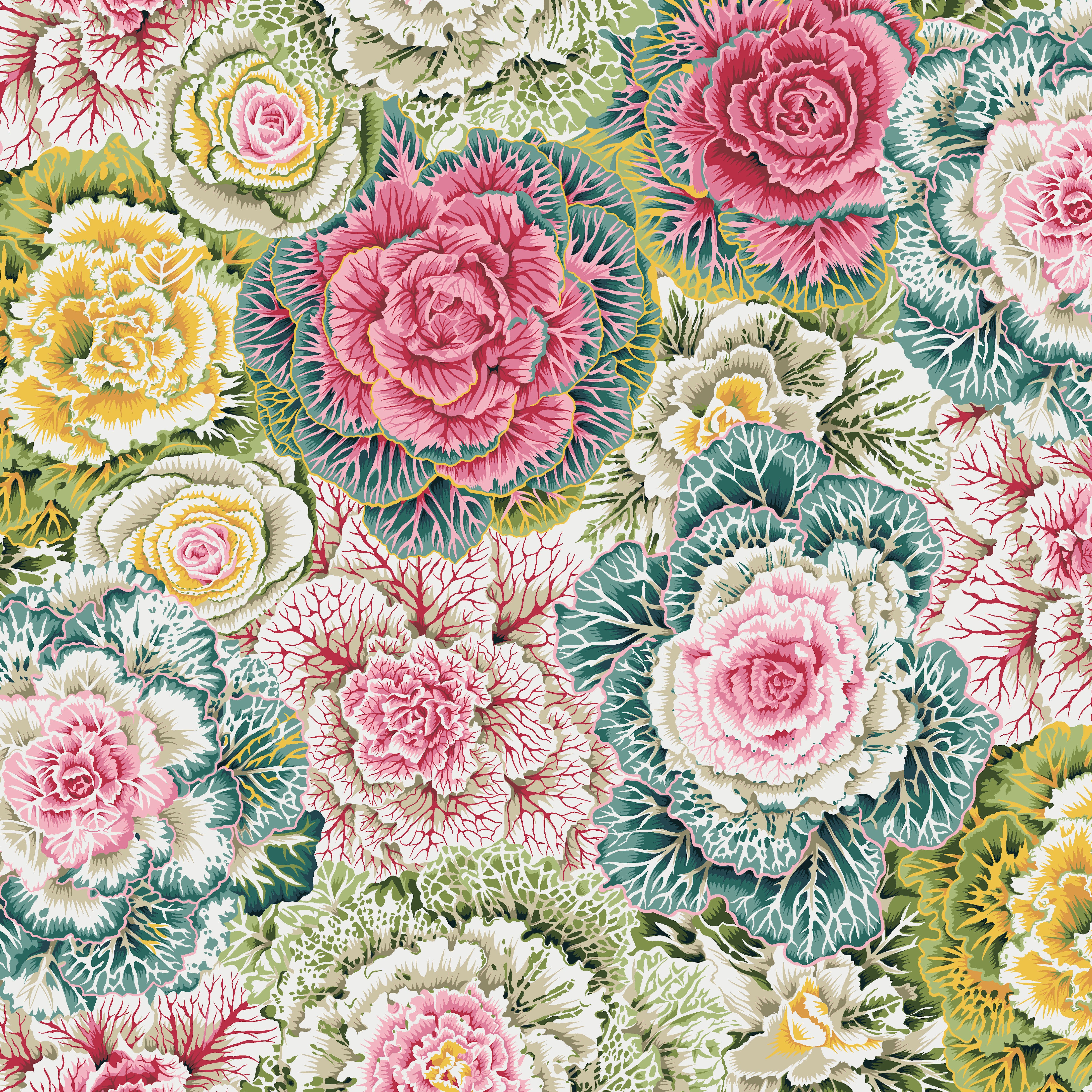Classics | Brassica - Pastel by Kaffe Fassett Collective for Free Spirit | PWPJ051.PASTE