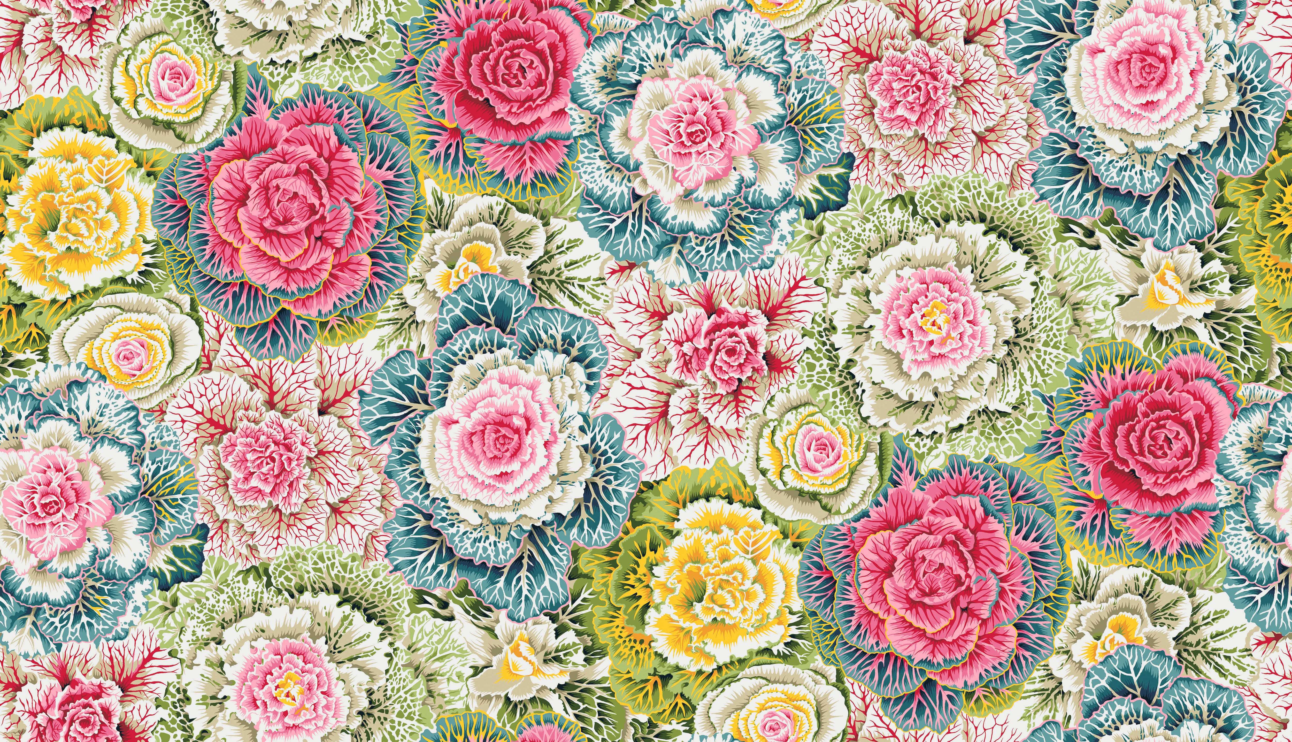 Classics | Brassica - Pastel by Kaffe Fassett Collective for Free Spirit | PWPJ051.PASTE