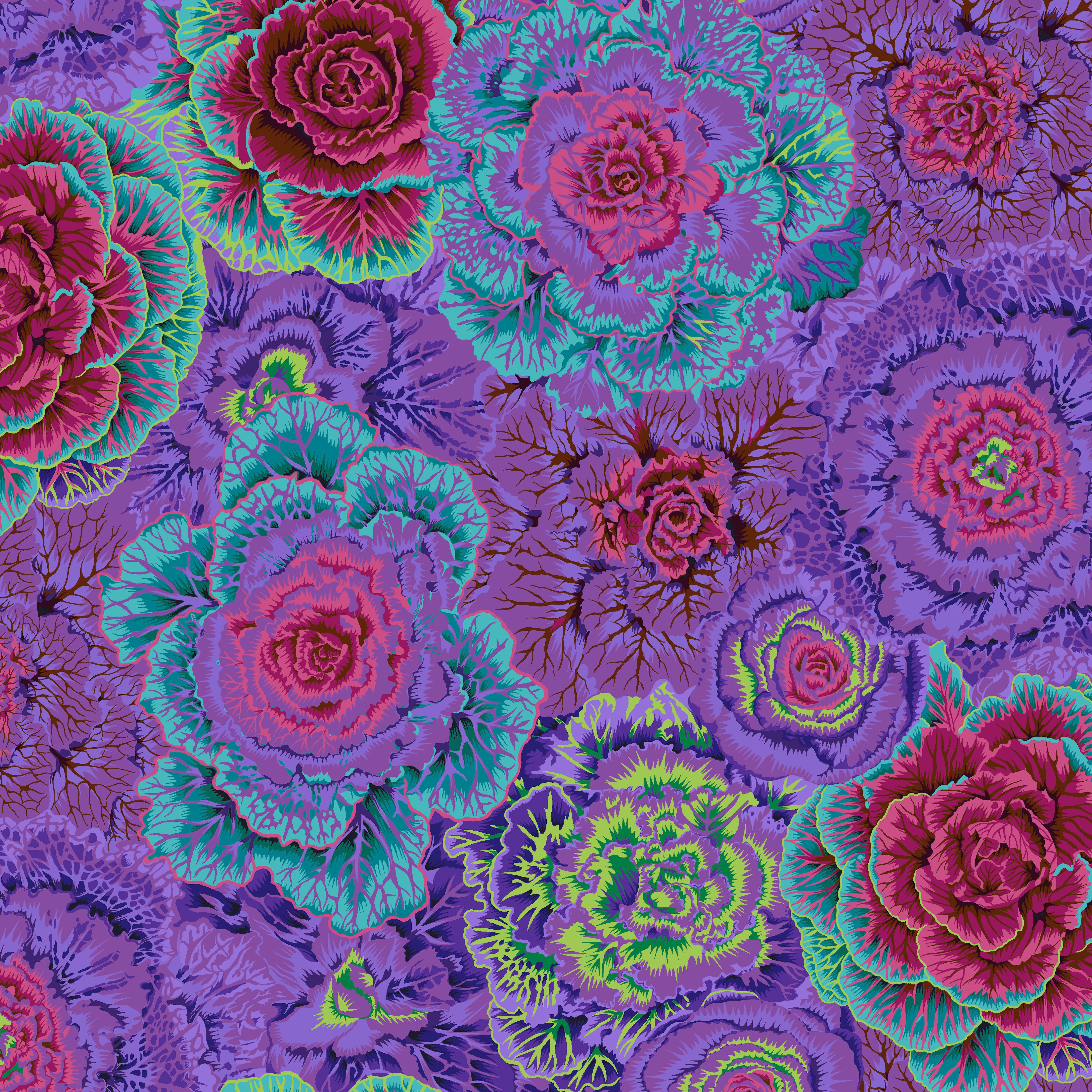 Classics | Brassica - Purple by Kaffe Fassett Collective for Free Spirit | PWPJ051.PURPL